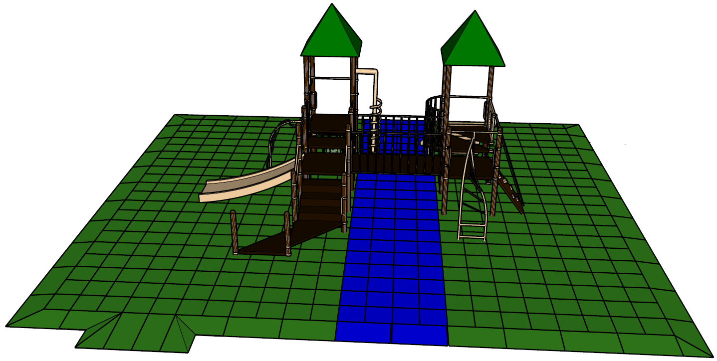 Safety surfacing design we can do for our customers. Playground surfacing designs are just some of the things we can do for you.