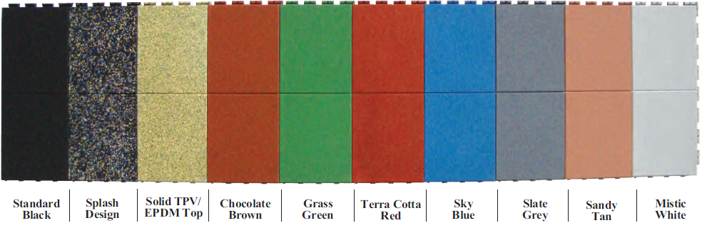 Unity Paint Colors for Rubber Tiles and Rubber Pavers Unity Paint for Rubber Tiles and Rubber Pavers