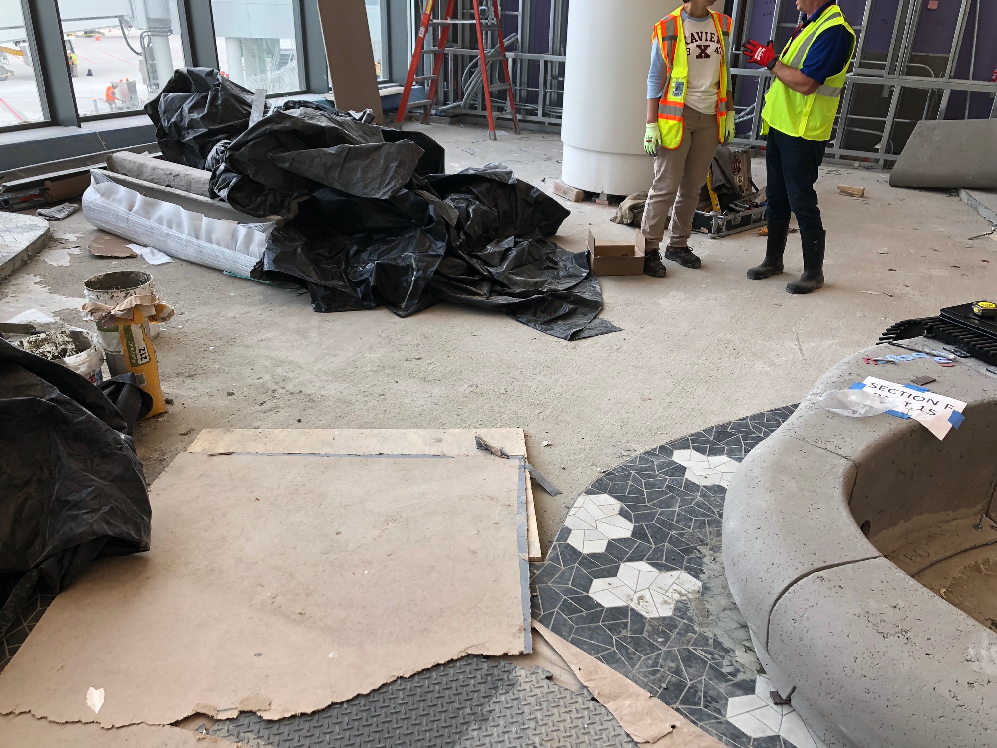 Indoor Acoustical Flooring Installed at NYC Airport i