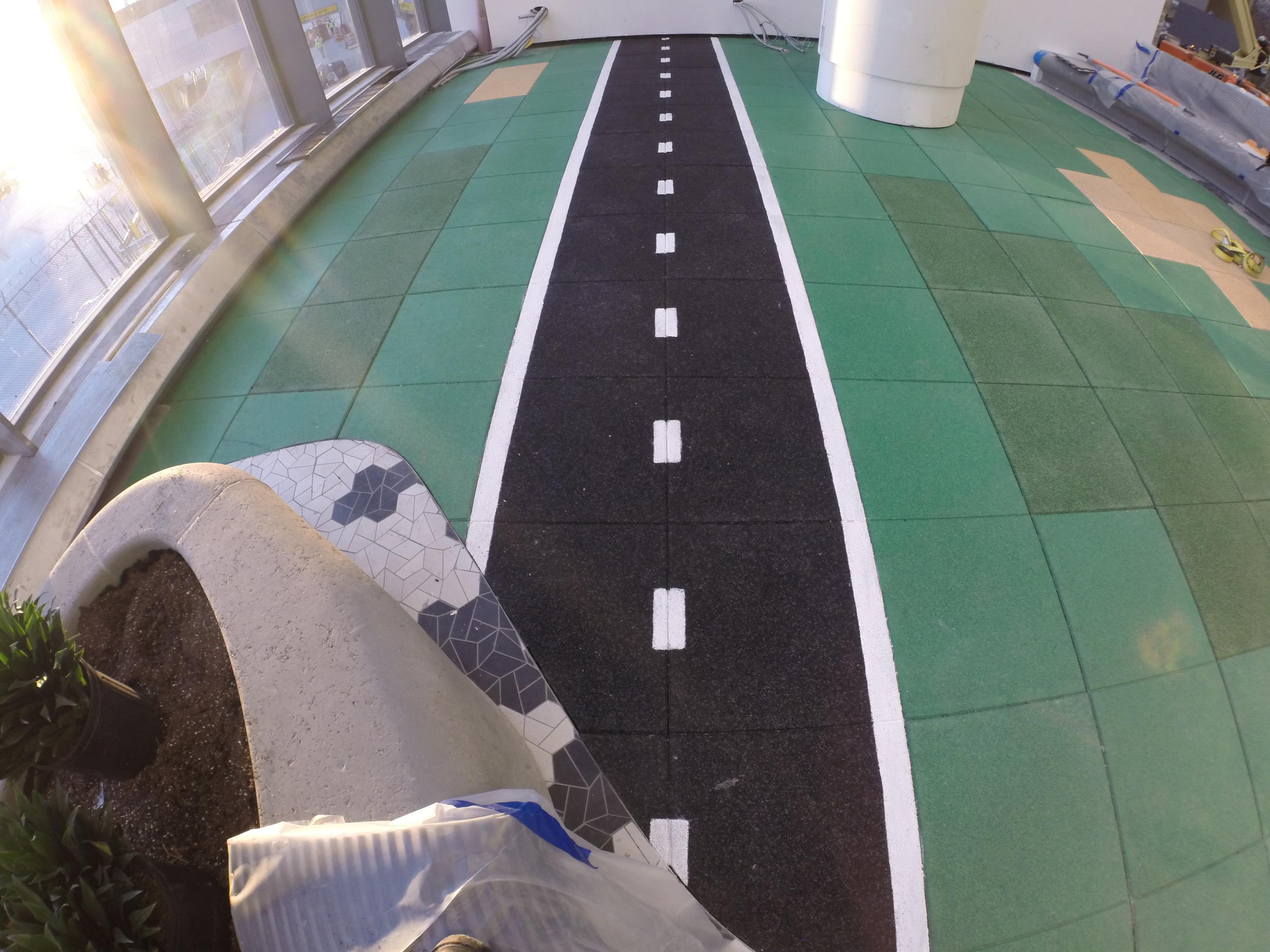 Indoor Acoustical Flooring Installed at NYC Airport j