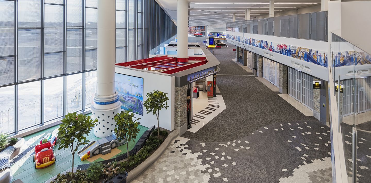 Indoor Acoustical Flooring Installed at NYC Airport r