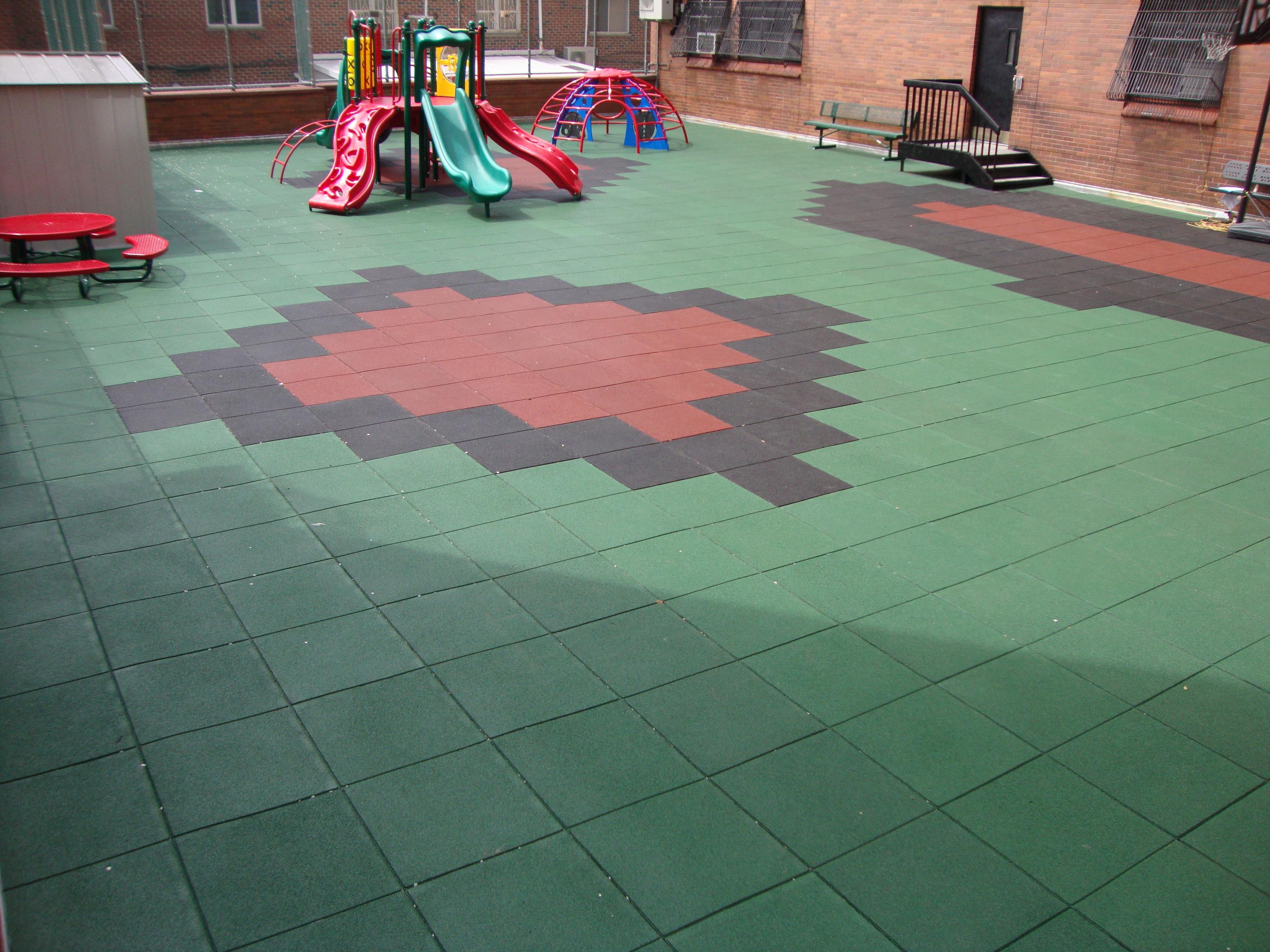 Rooftop Playground Safety Surfacing Rooftop Playground using 2.5" thick Play-Land Series