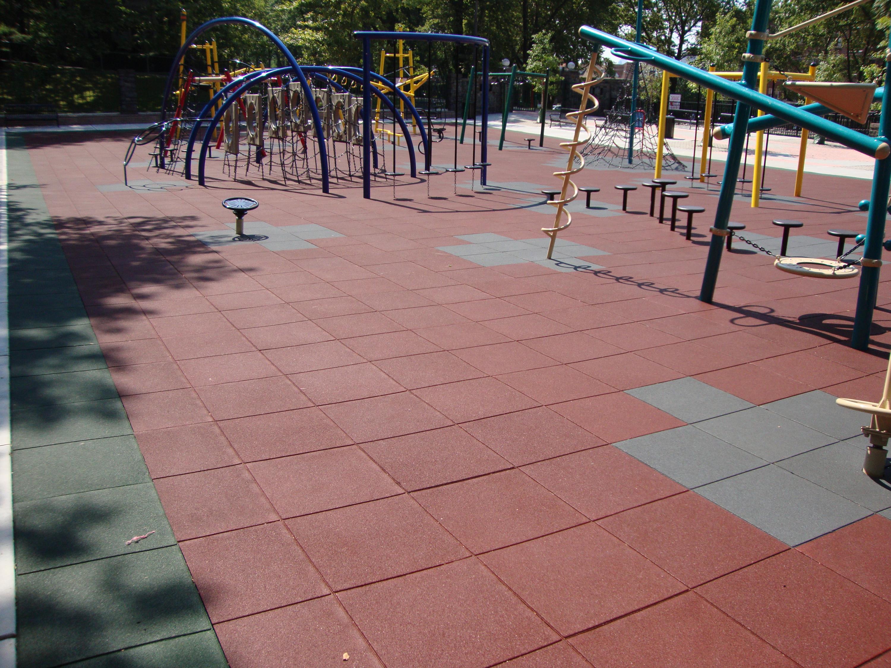 Soft-Land Series at 3 1/2" thick for a Park Playground Park Playground Tile Image using 3.5" Soft-Land Series
