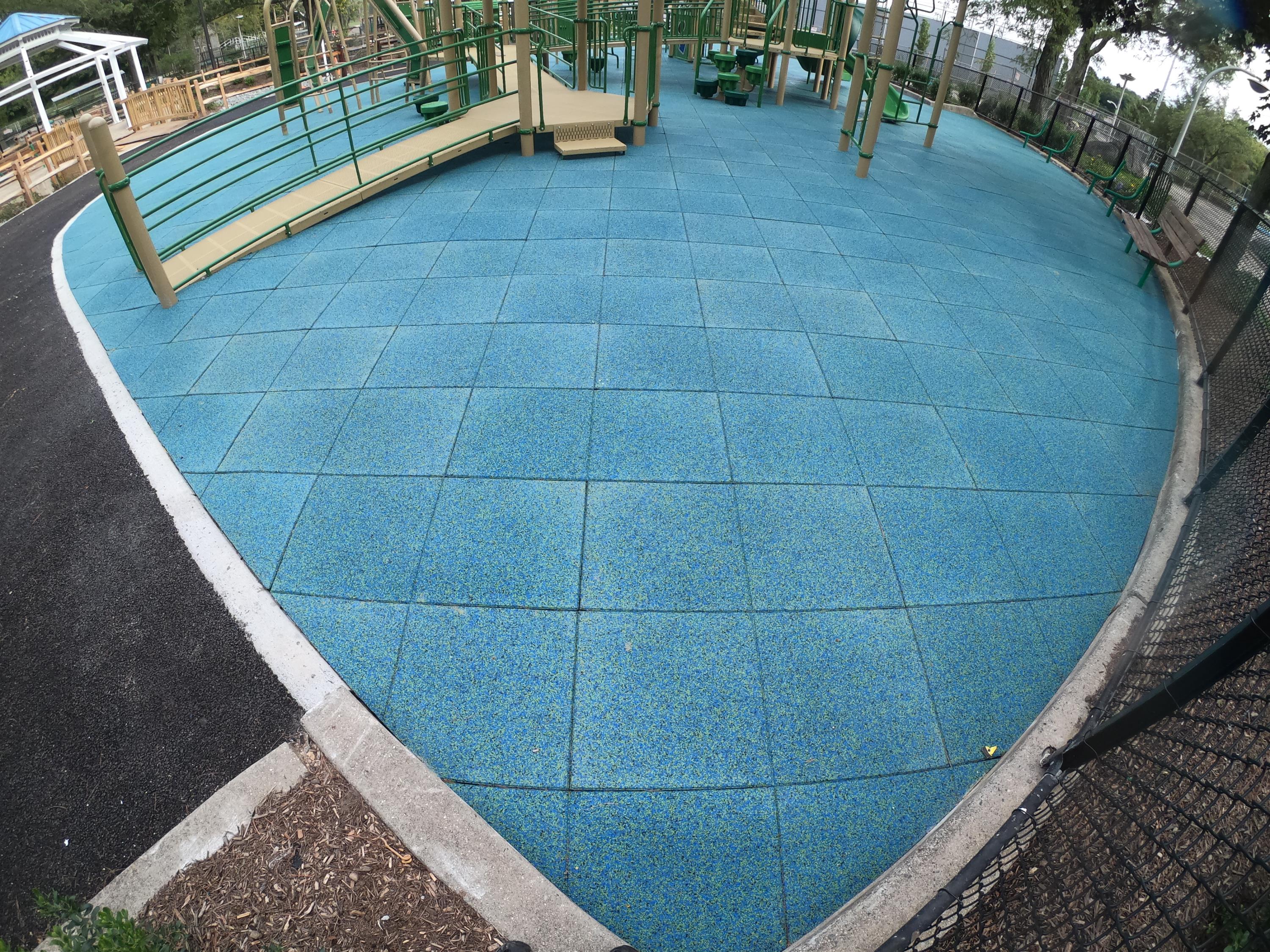 County Park Playground = Using TPV Top Tiles w50% Blue 45% Green 5% Black d