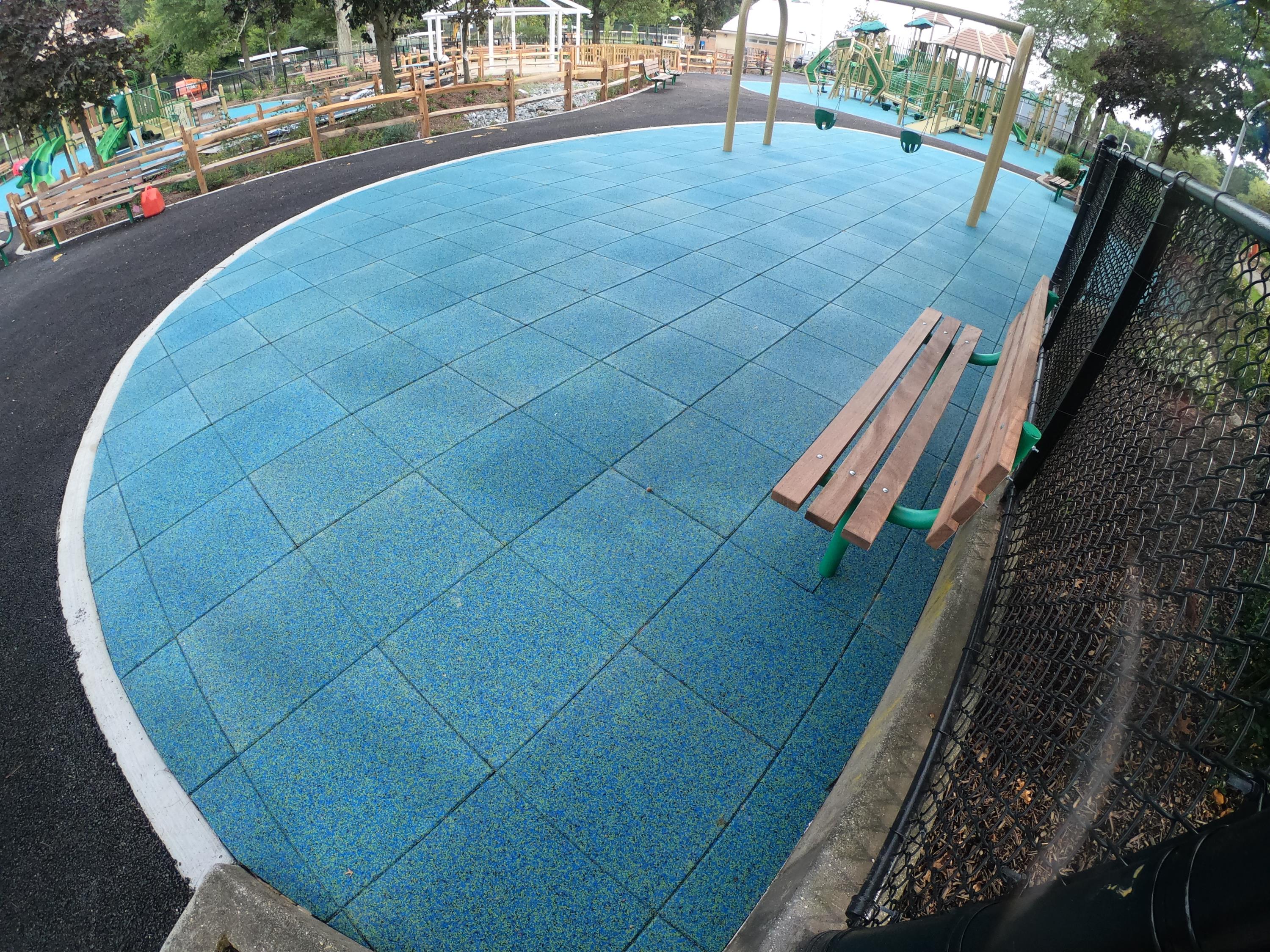 County Park Playground = Using TPV Top Tiles w50% Blue 45% Green 5% Black h