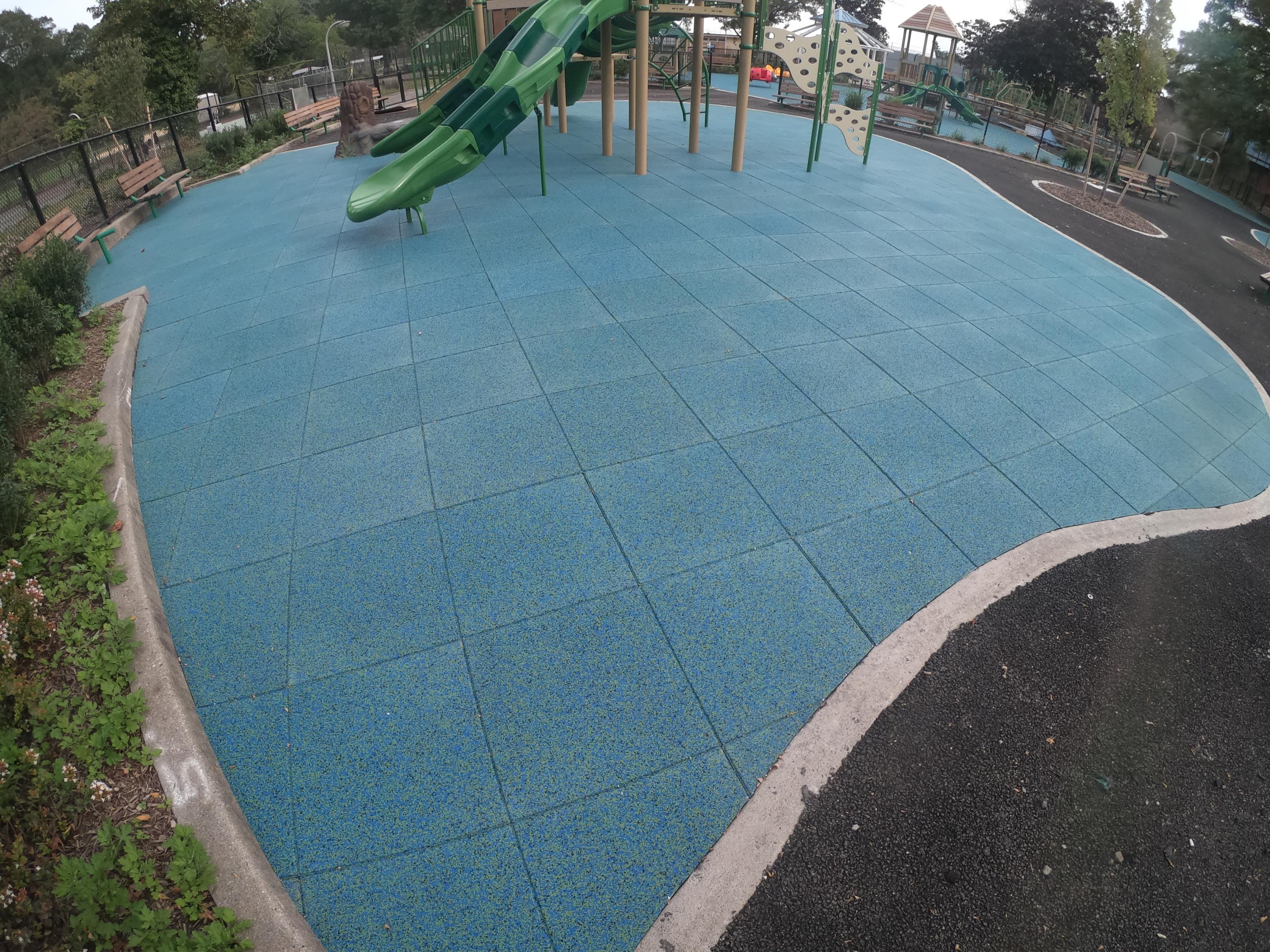 County Park Playground = Using TPV Top Tiles w50% Blue 45% Green 5% Black r