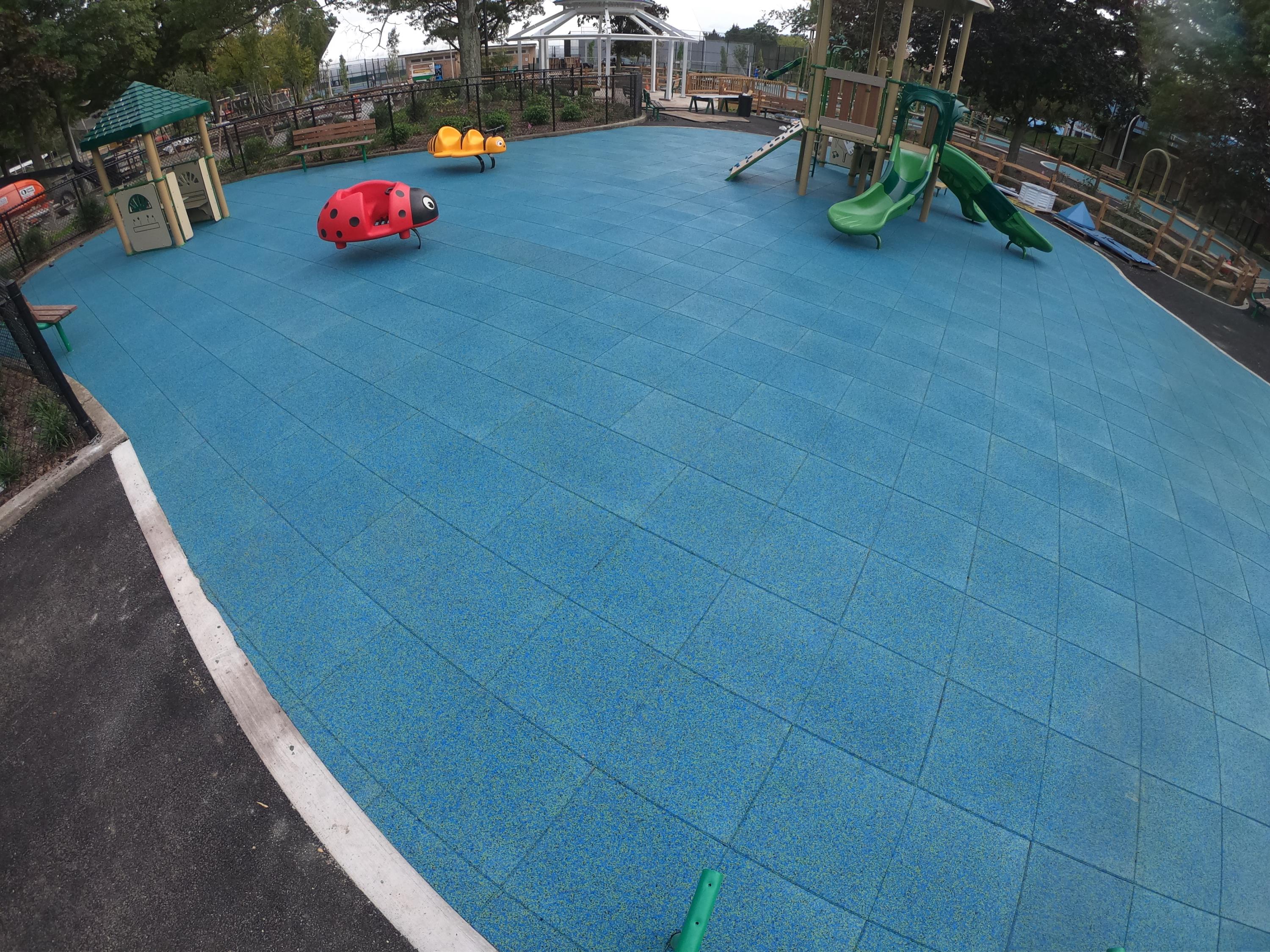 County Park Playground = Using TPV Top Tiles w50% Blue 45% Green 5% Black v