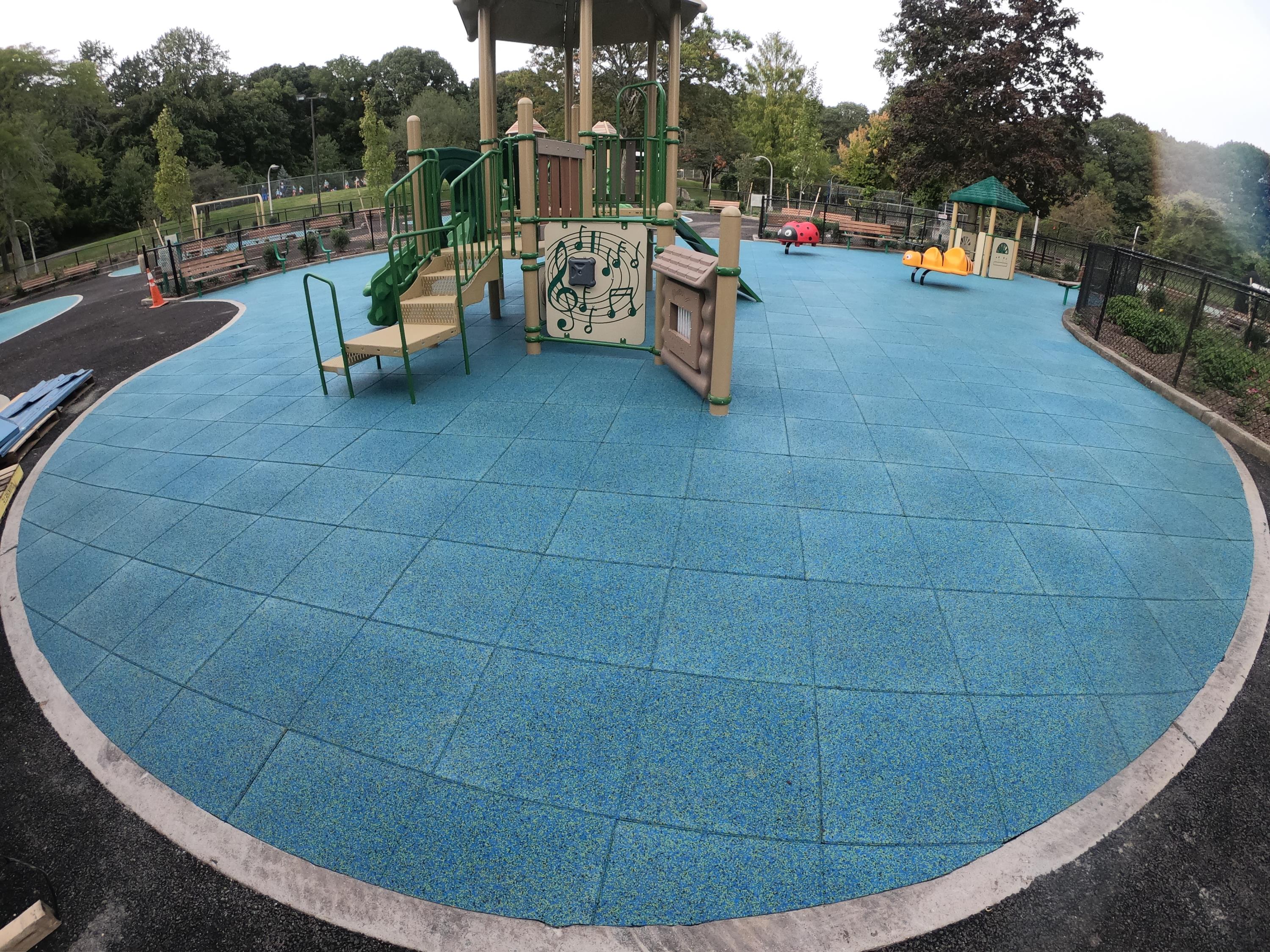 County Park Playground = Using TPV Top Tiles w50% Blue 45% Green 5% Black x