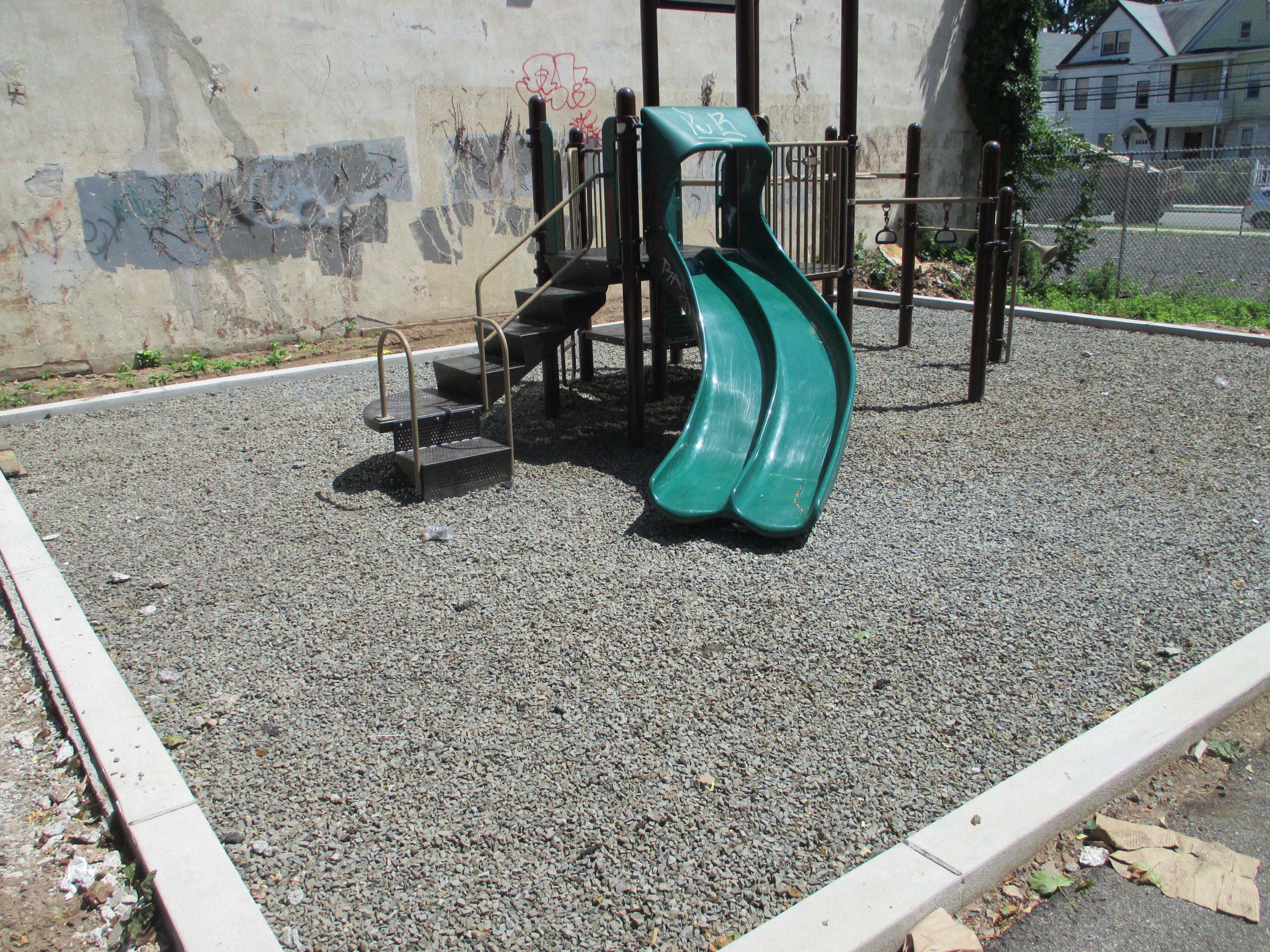 NJ Playground Project Over Compacted Crushed Stone a