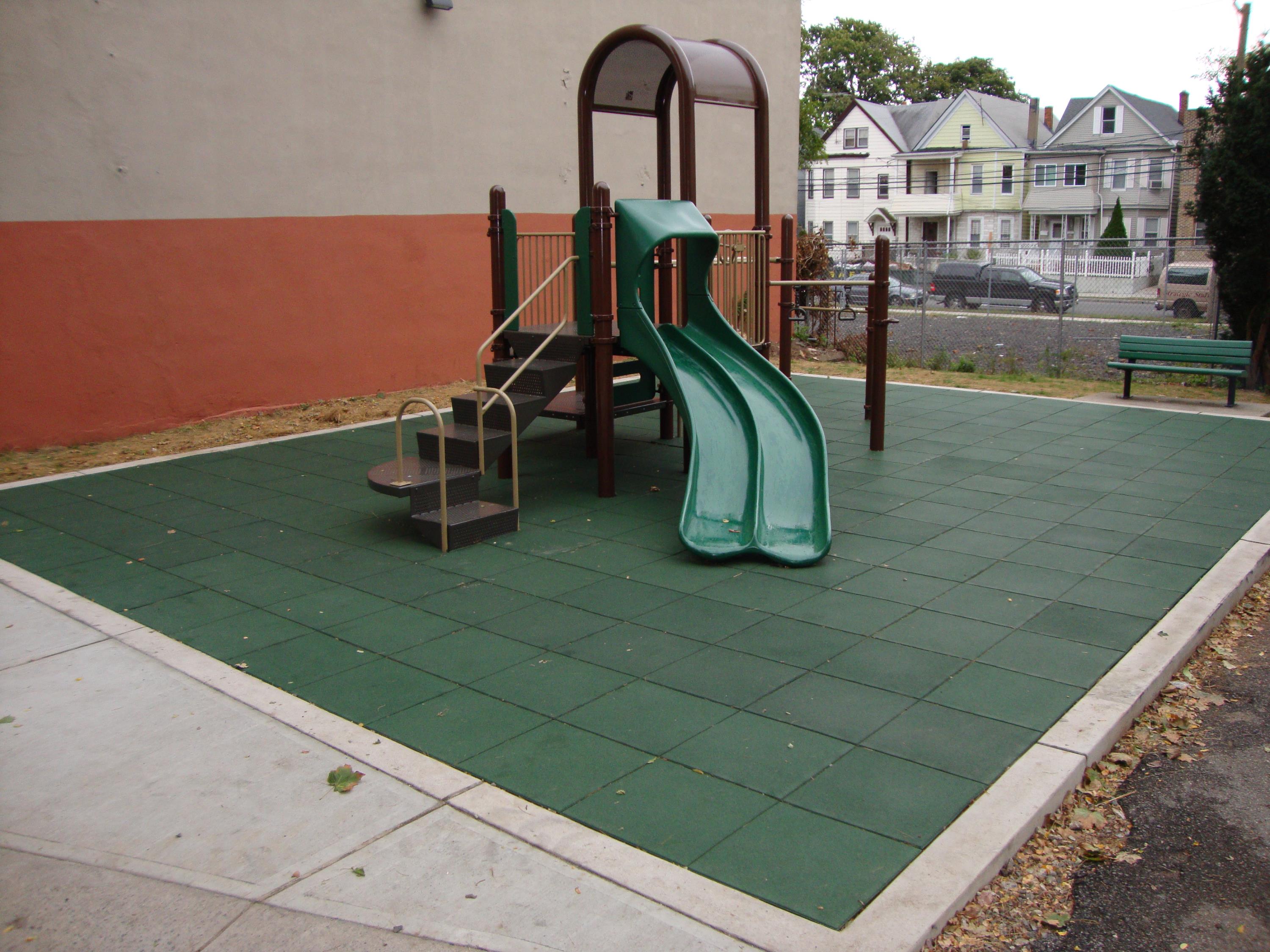 NJ Playground Project Over Compacted Crushed Stone b