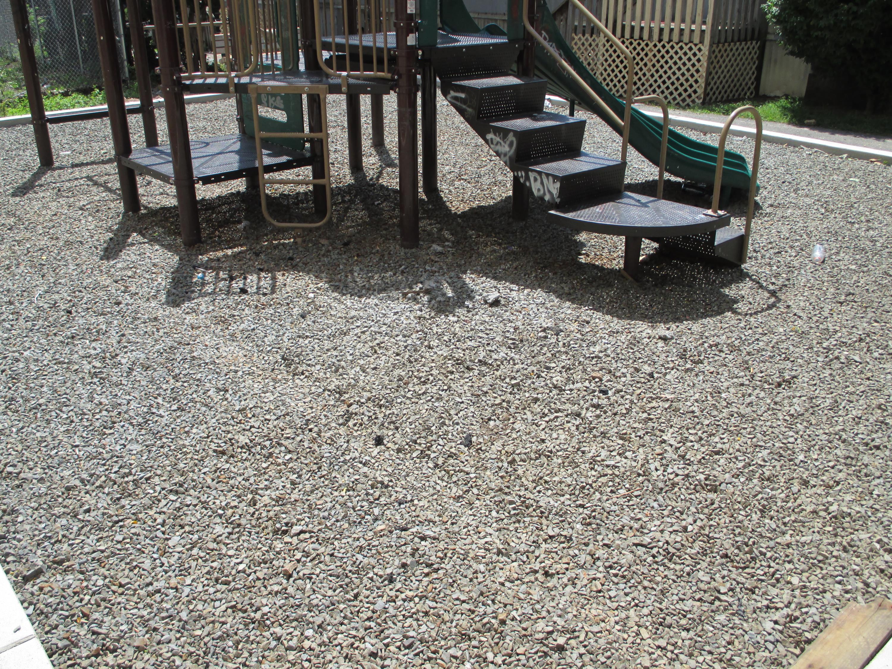 NJ Playground Project Over Compacted Crushed Stone c