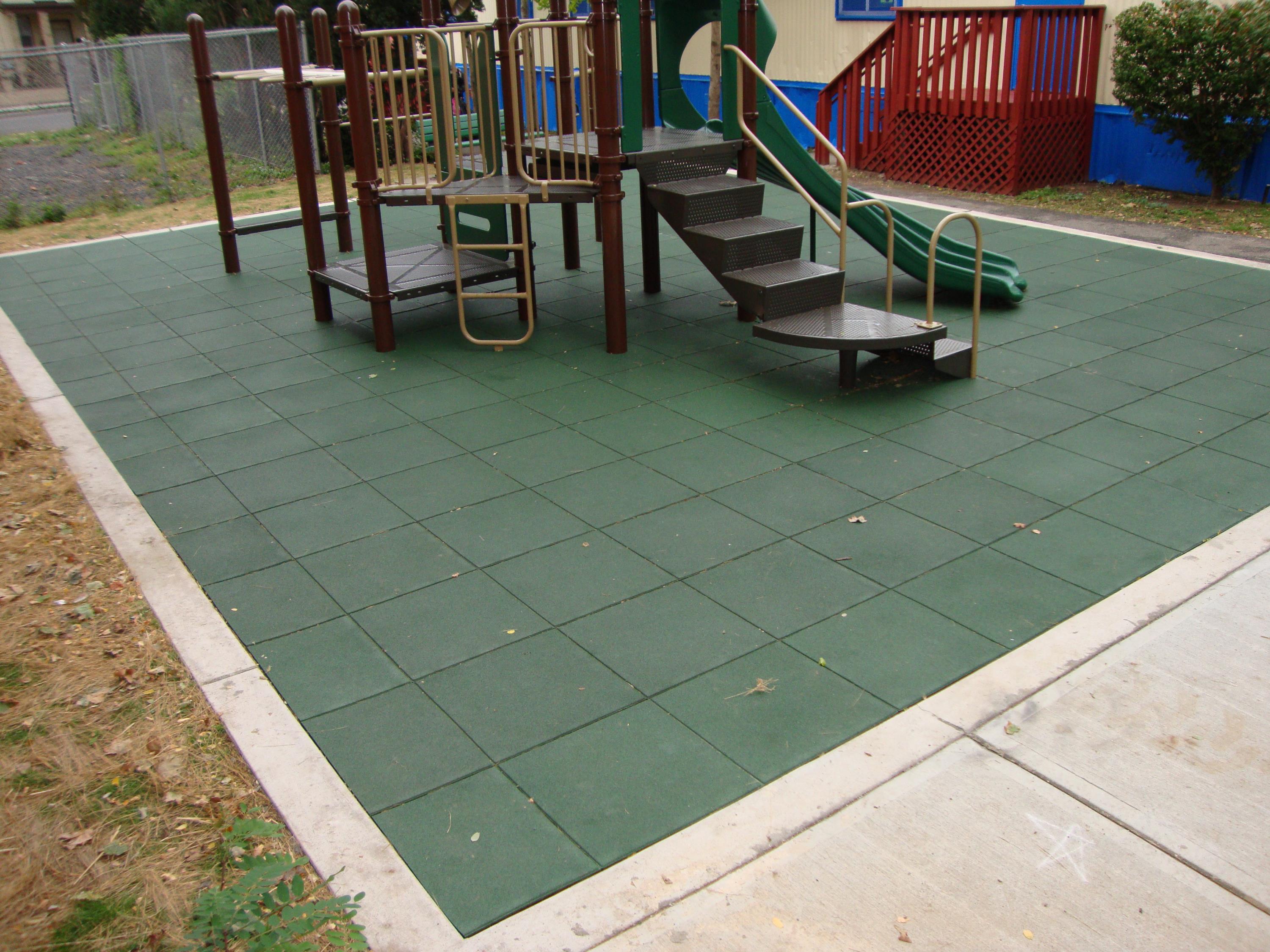 NJ Playground Project Over Compacted Crushed Stone d