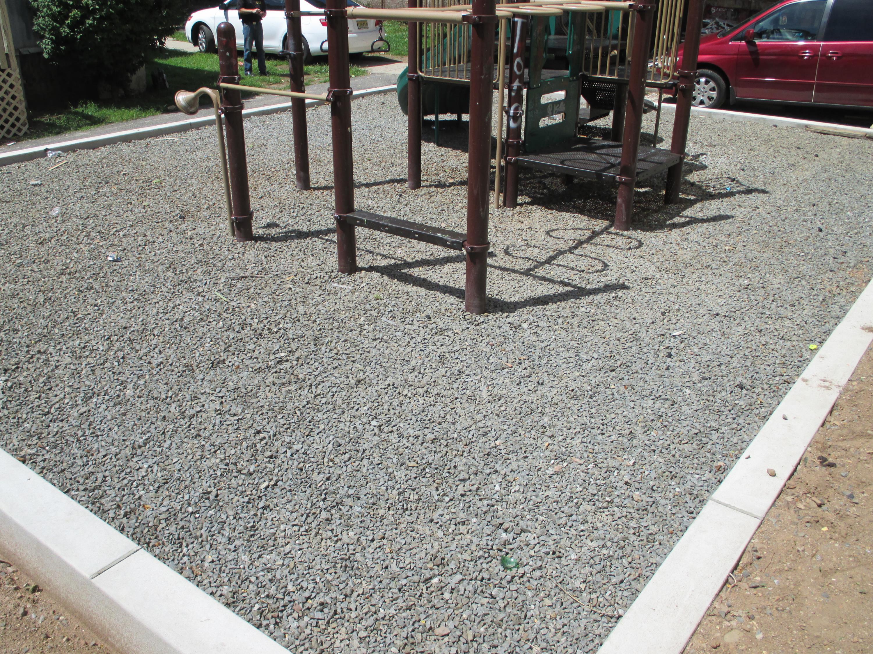 NJ Playground Project Over Compacted Crushed Stone e