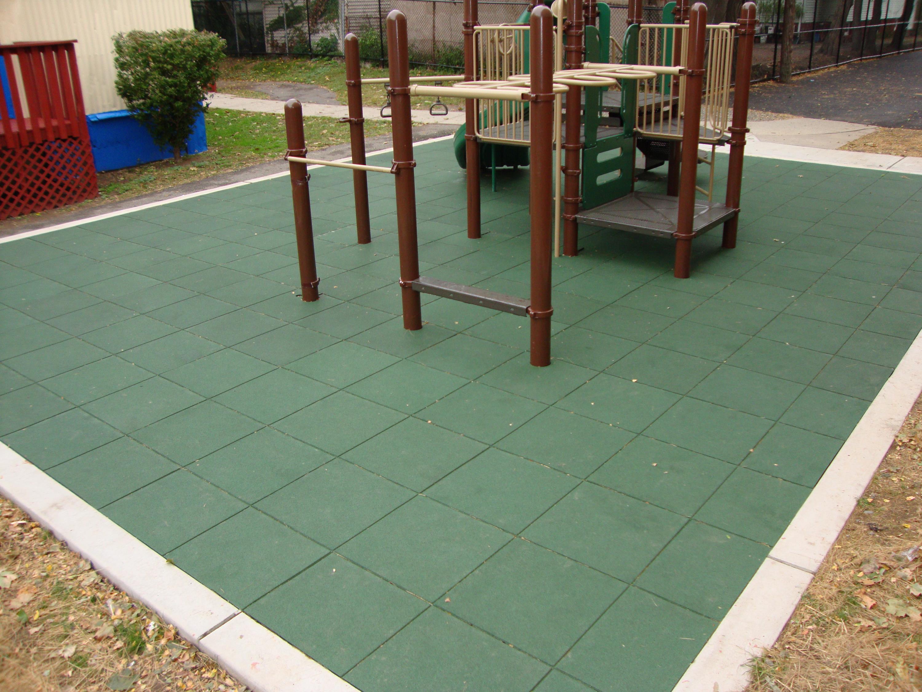 NJ Playground Project Over Compacted Crushed Stone f