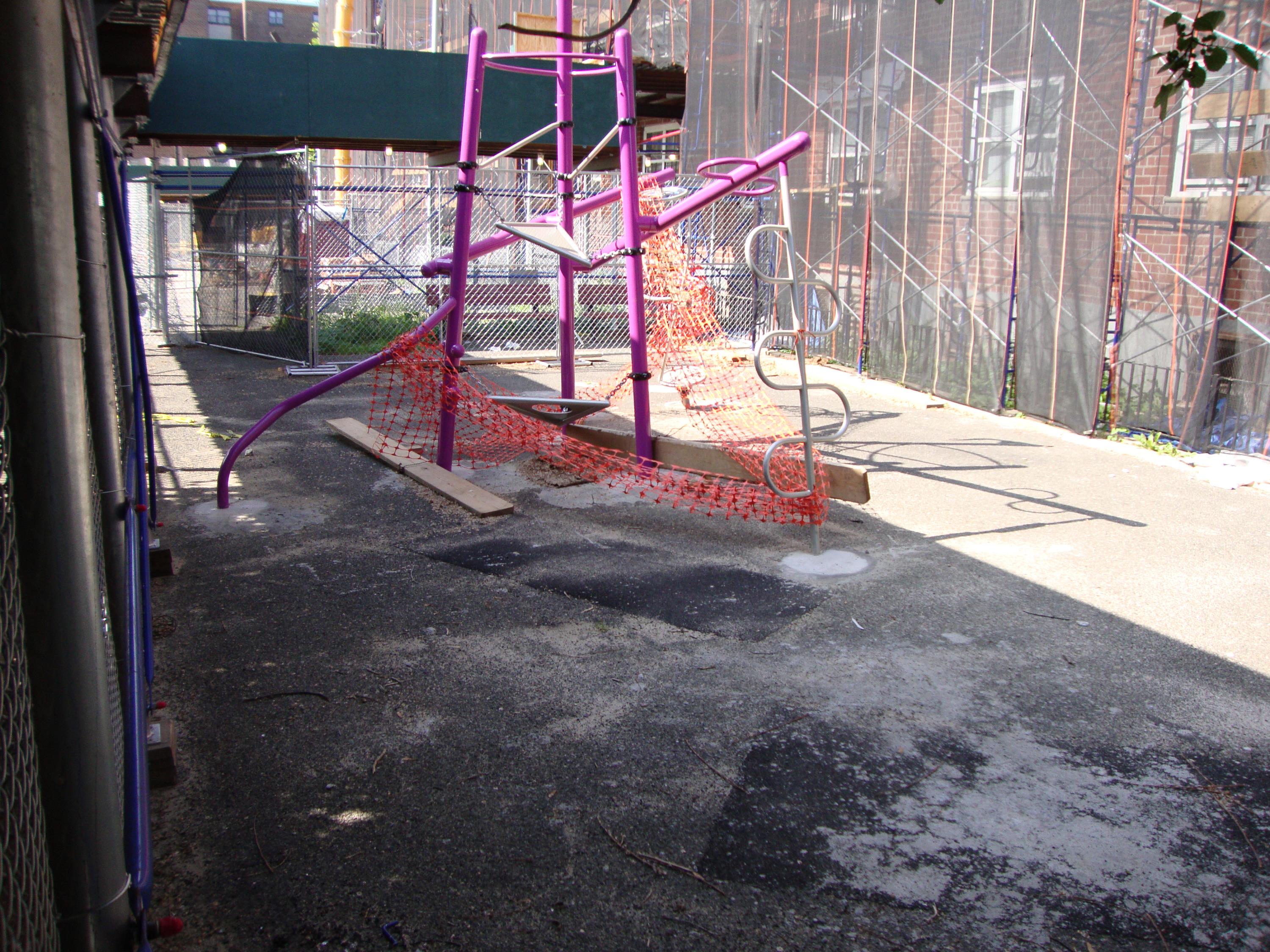 Housing Authority Playground Project Using TPV Blended Top Tiles i