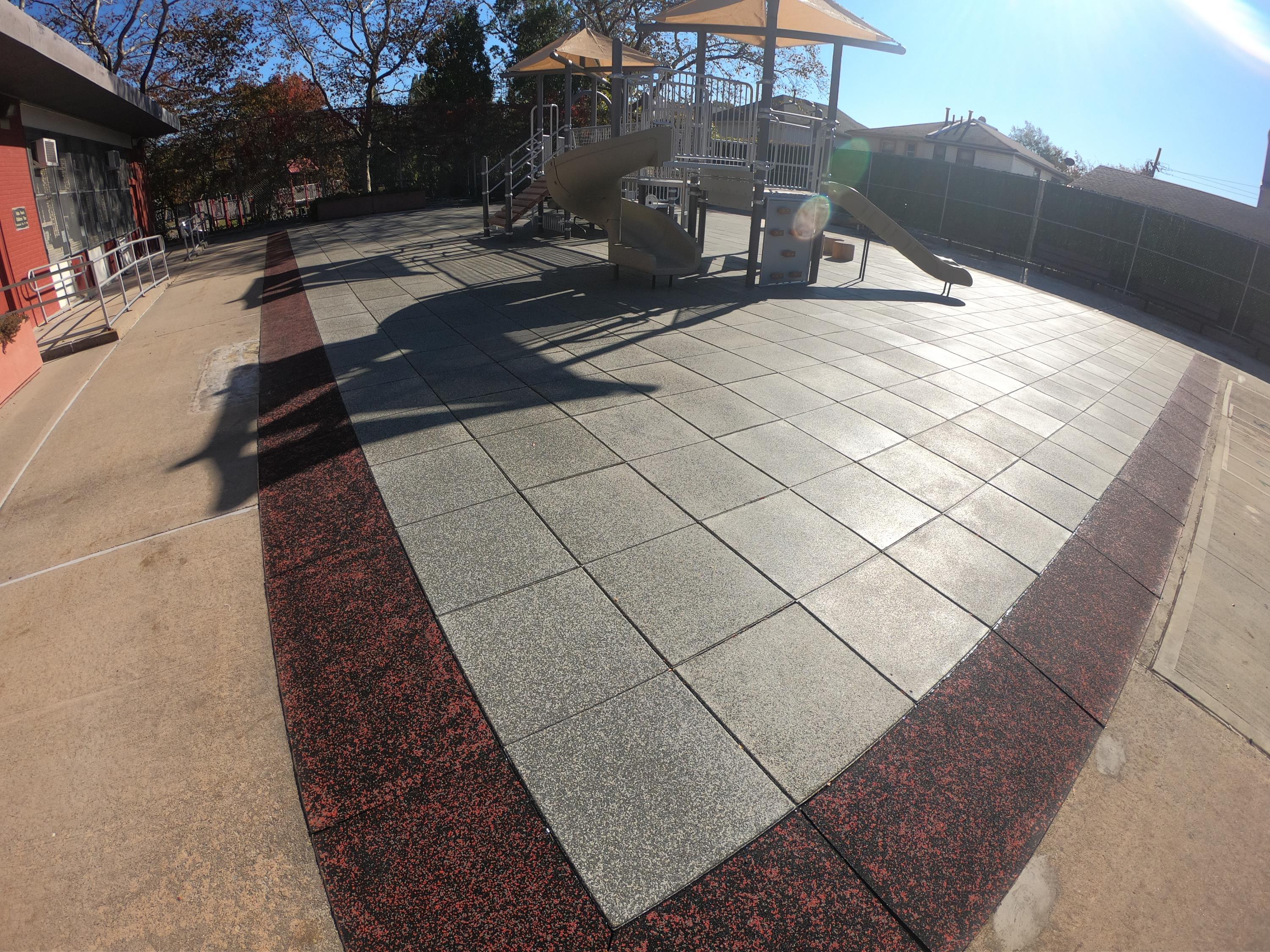 Public School Playground Surfacing Area w/Ramps