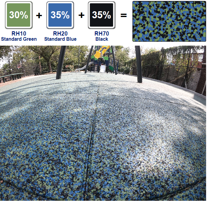 UNITY = Park Playground Project using 3" Soft-Land wCustom Blended TPV Top Tiles