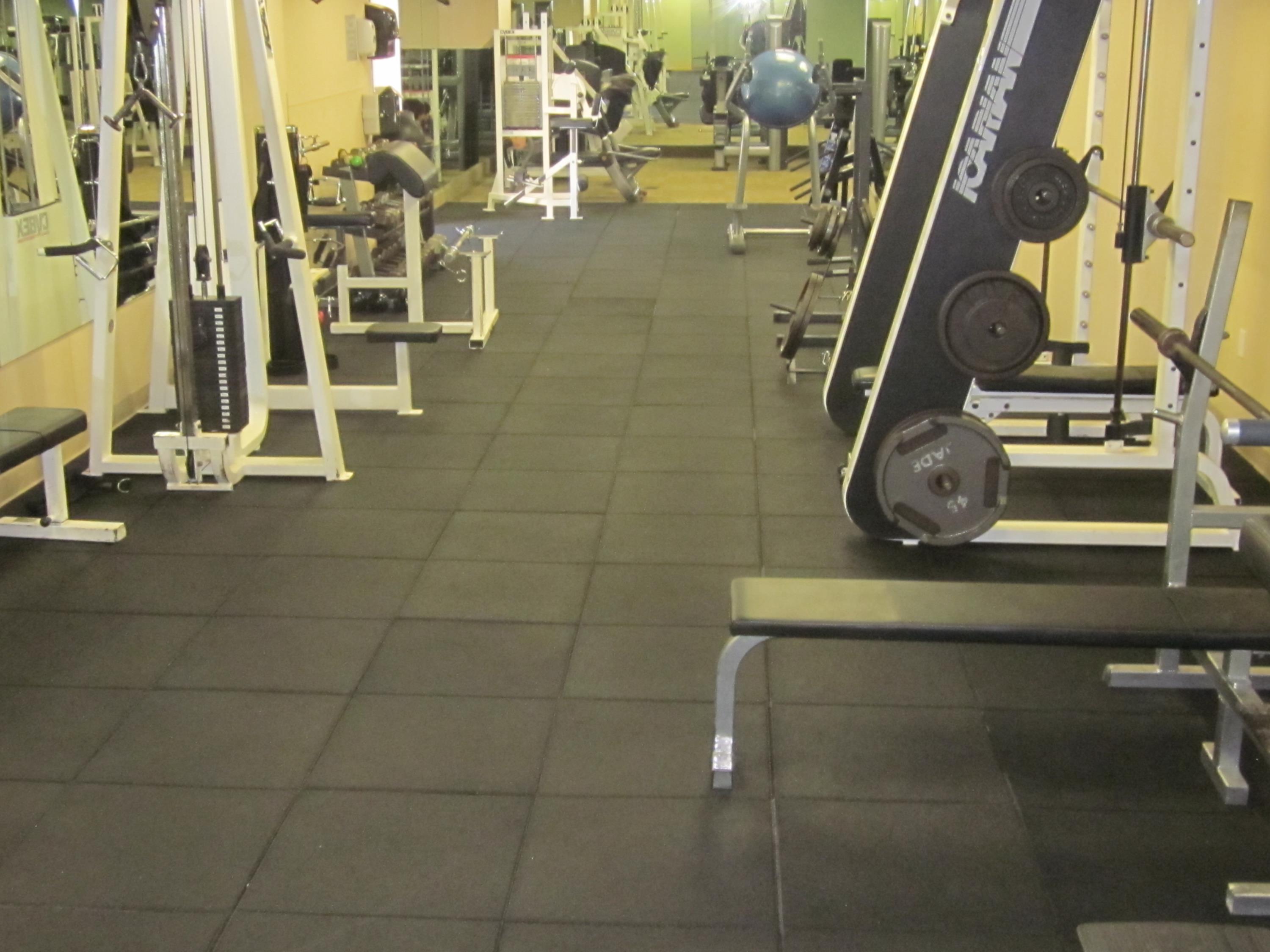 Indoor Fitness Flooring Using Std Black b