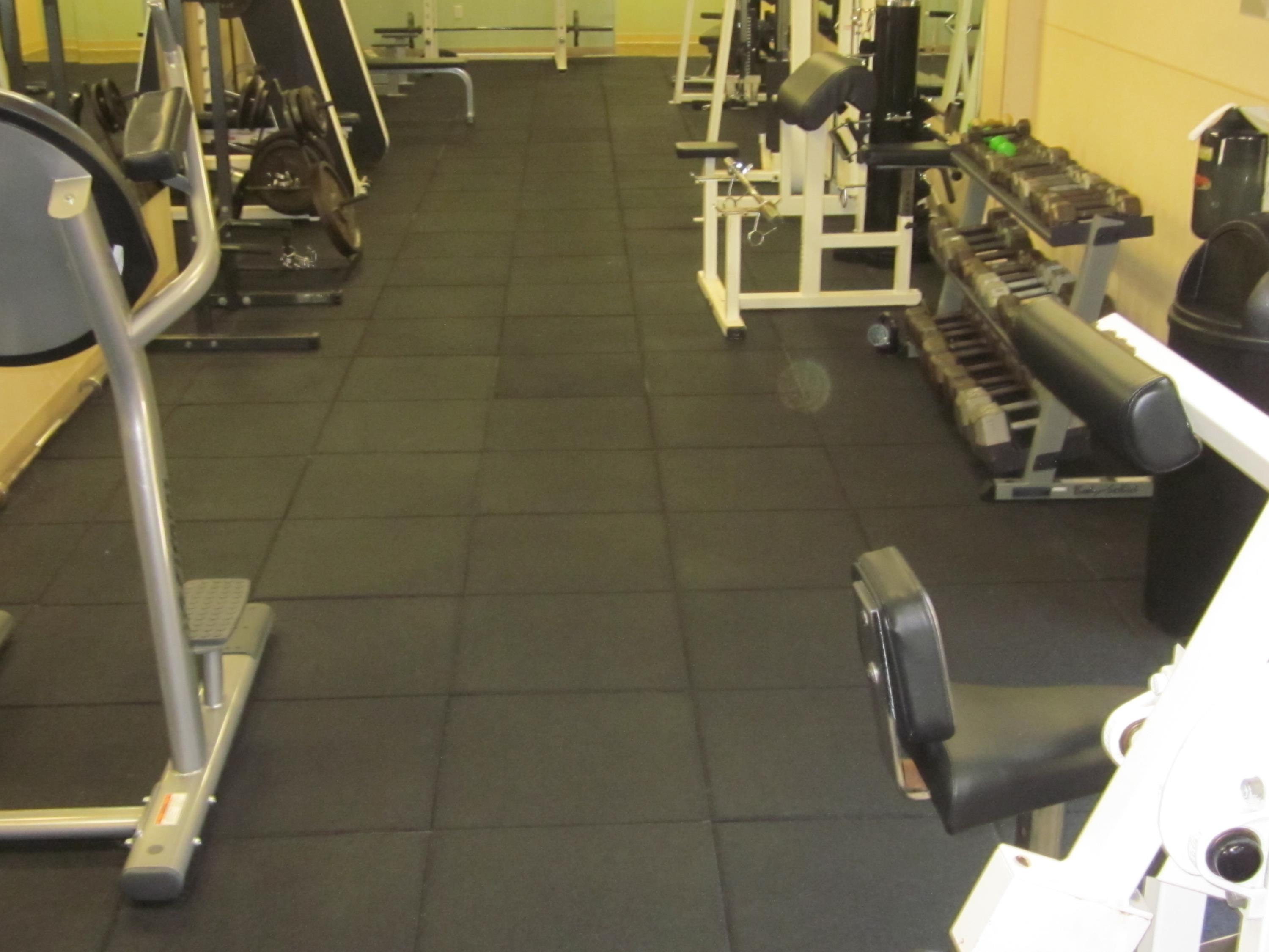 Indoor Fitness Flooring Using Std Black