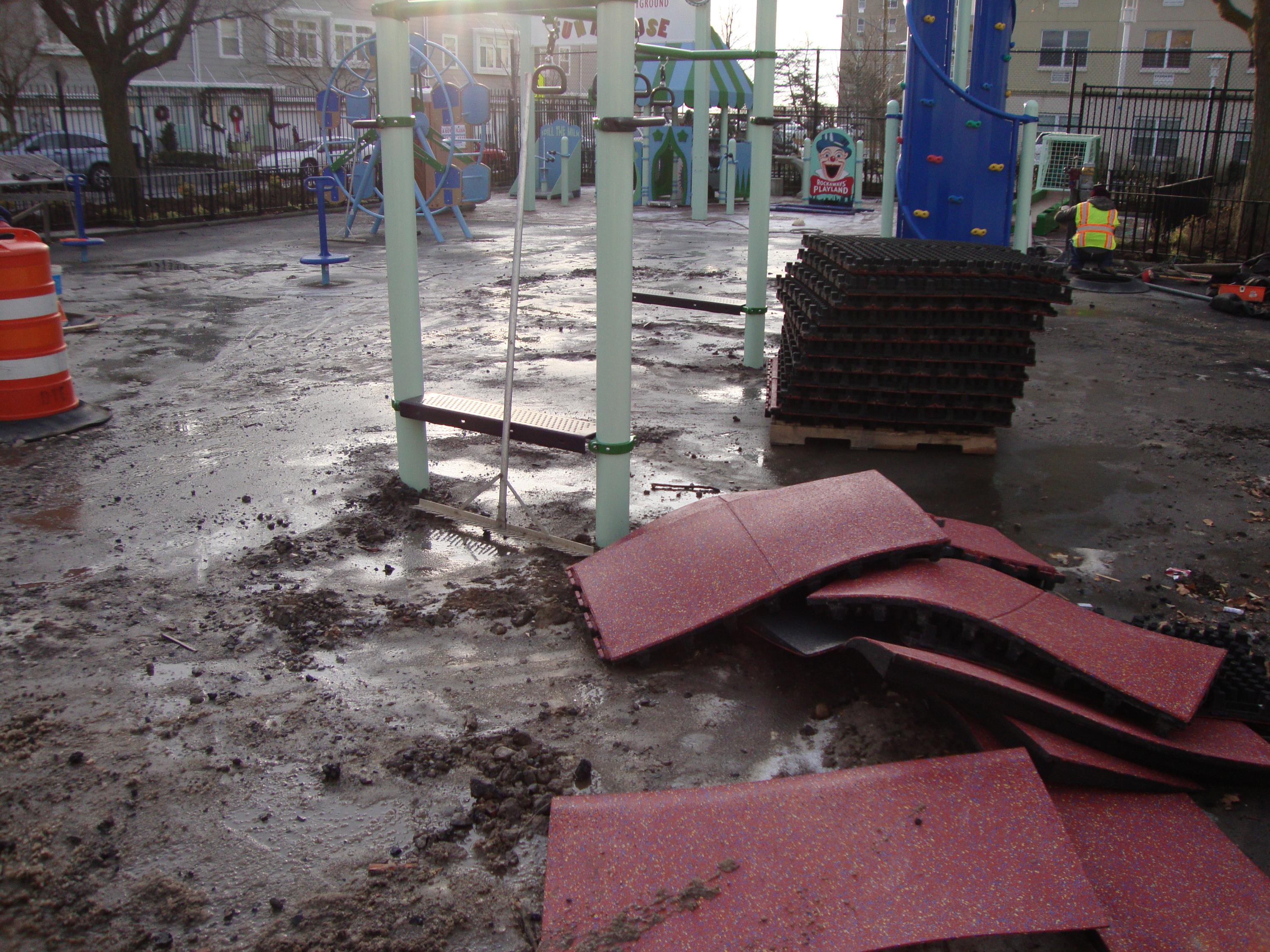 City Park Playground w/Storm Water Mgt Issues e