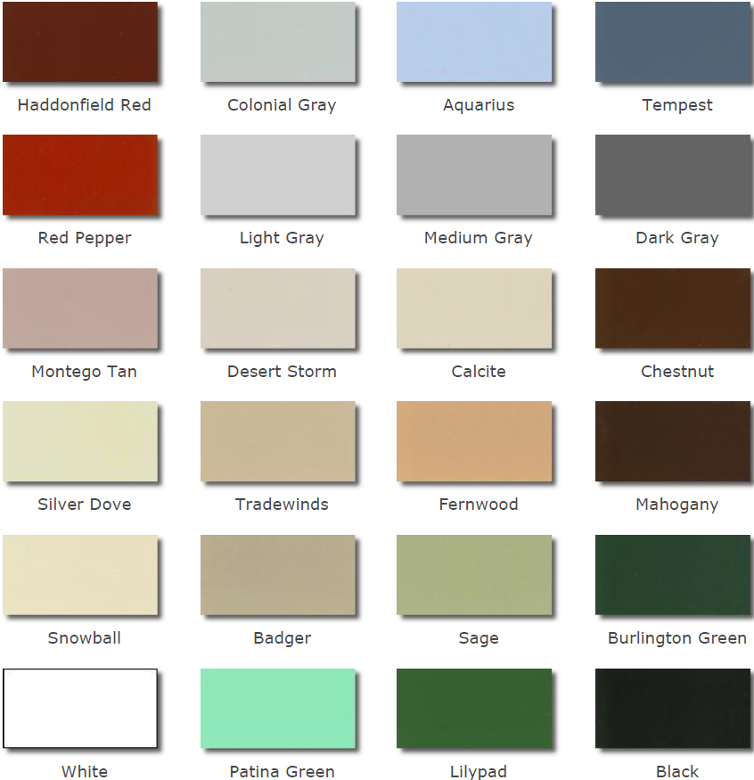 Standard Paint Colors for Pigmented Rubber Tiles that can be spray on or rolled on. UNITY - Standard Paint Colors for Pigmented Rubber Tiles