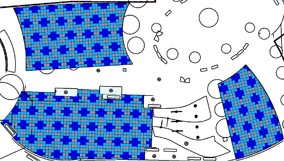 UNITY Layout of Play Tiles for ALL area at Grant Ave Playground Project