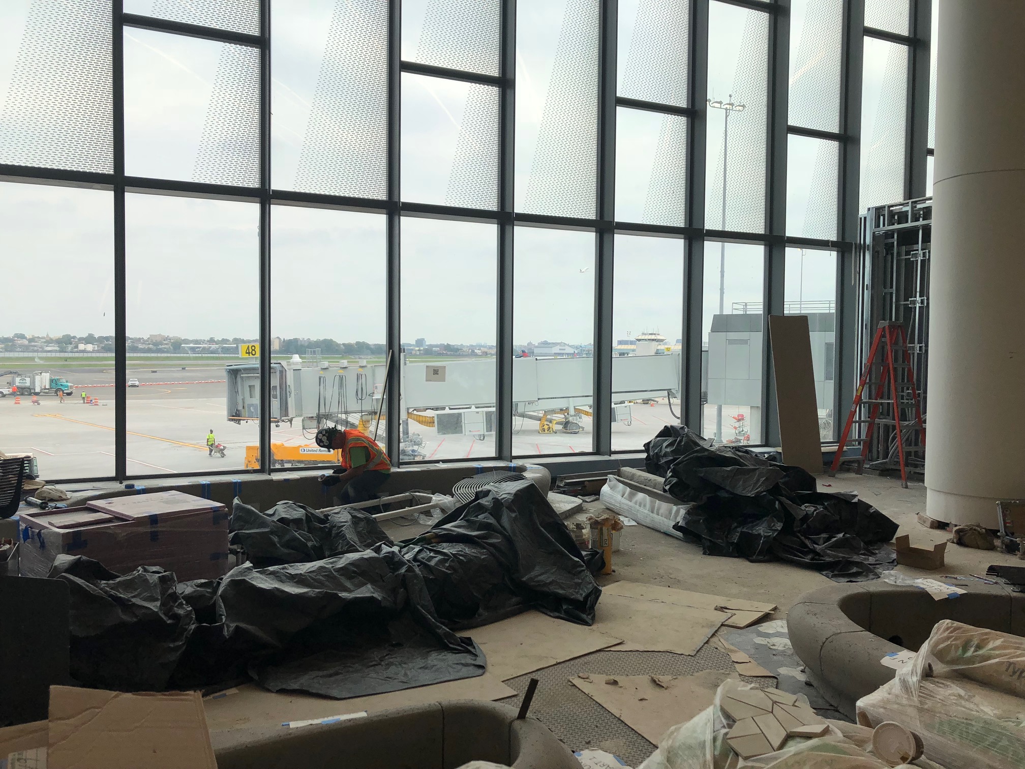 Indoor Acoustical Flooring Installed at NYC Airport a