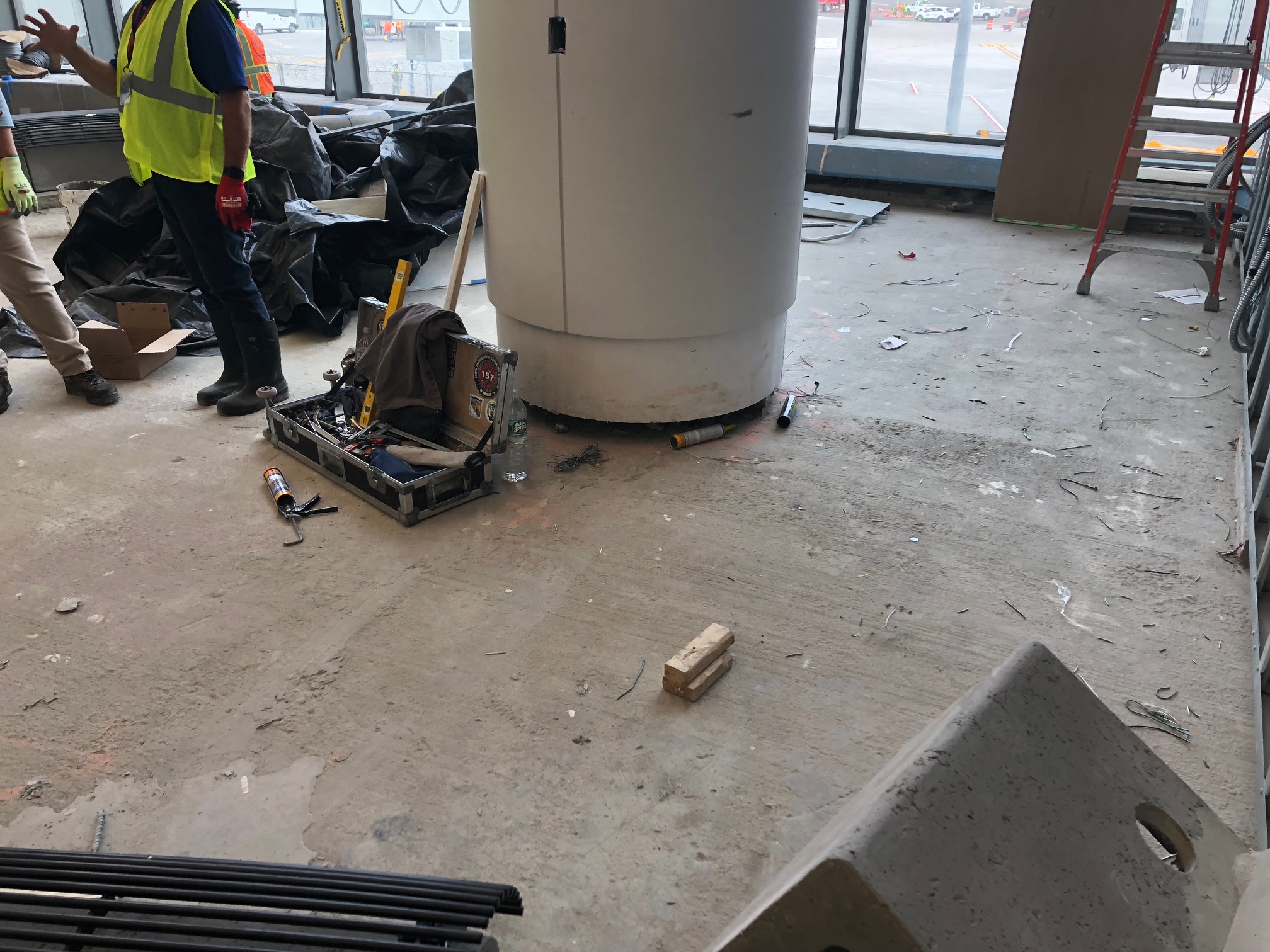 Indoor Acoustical Flooring Installed at NYC Airport c