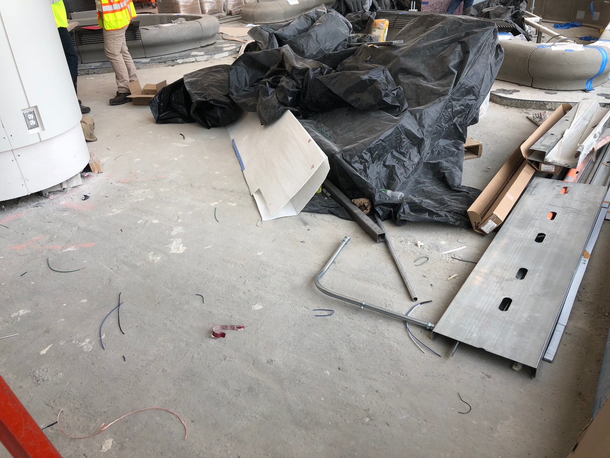 Indoor Acoustical Flooring Installed at NYC Airport g