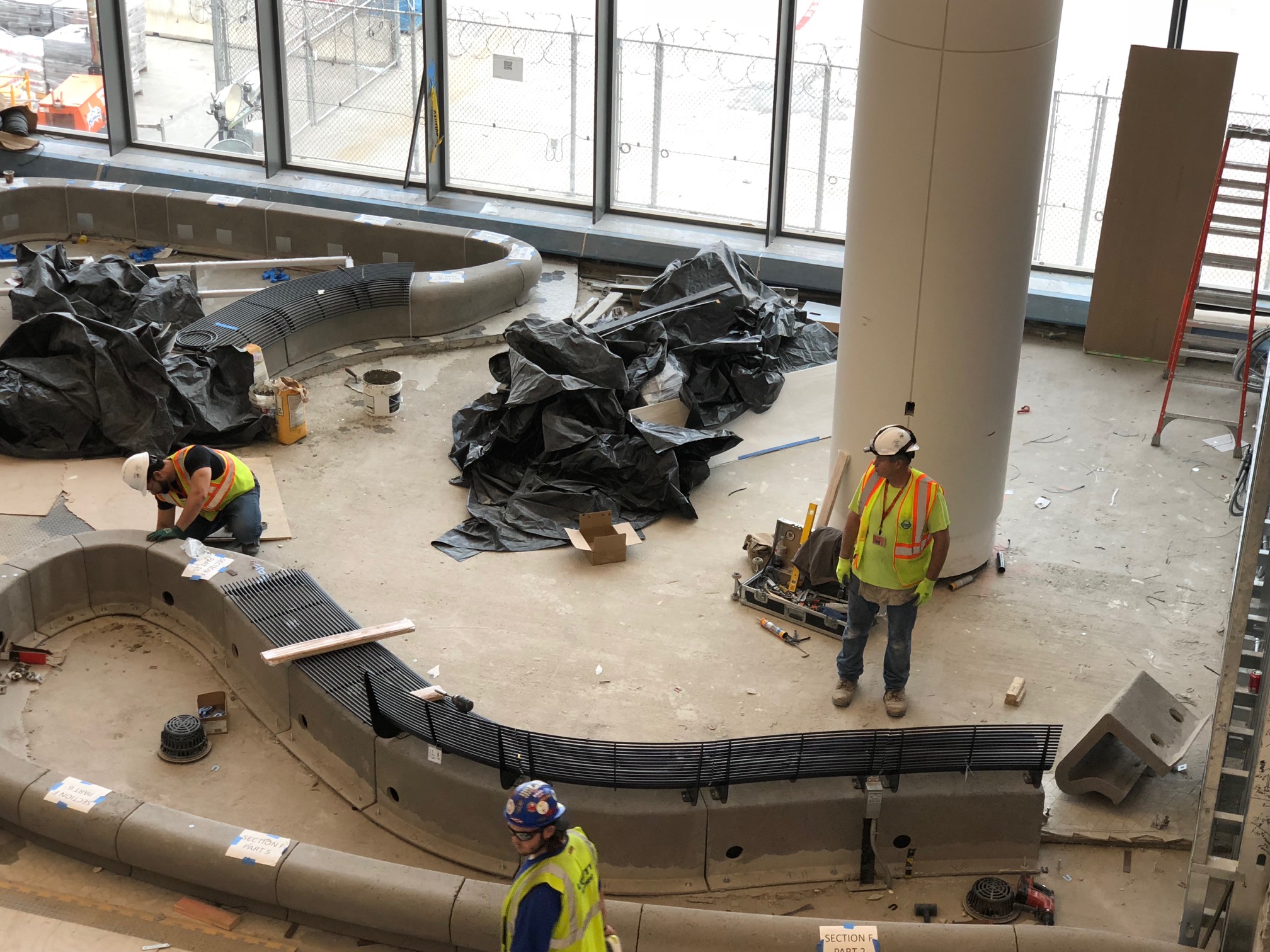 Indoor Acoustical Flooring Installed at NYC Airport m