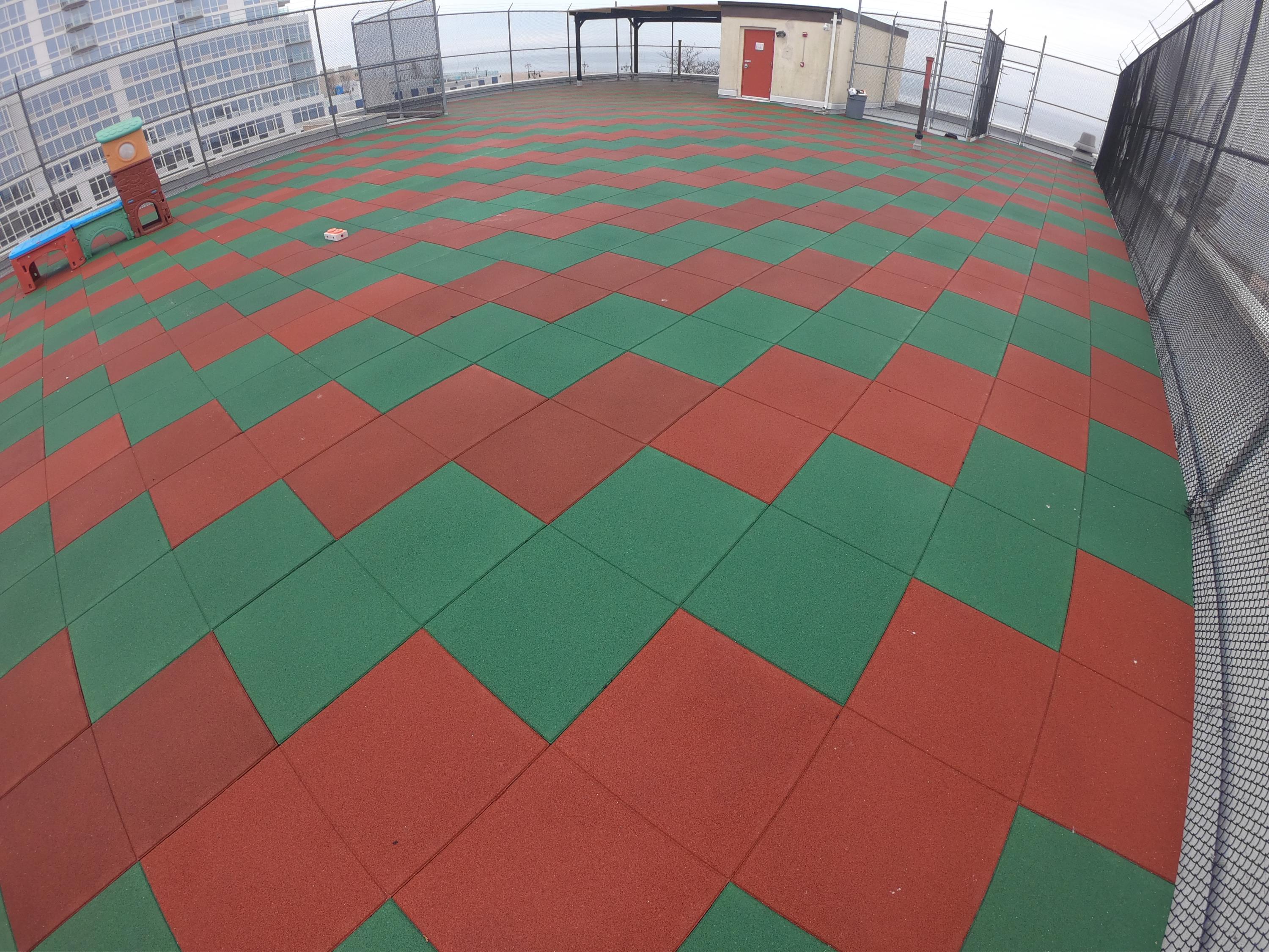 UNITY SURFACING at PAL School Rooftop Playground Tiles h