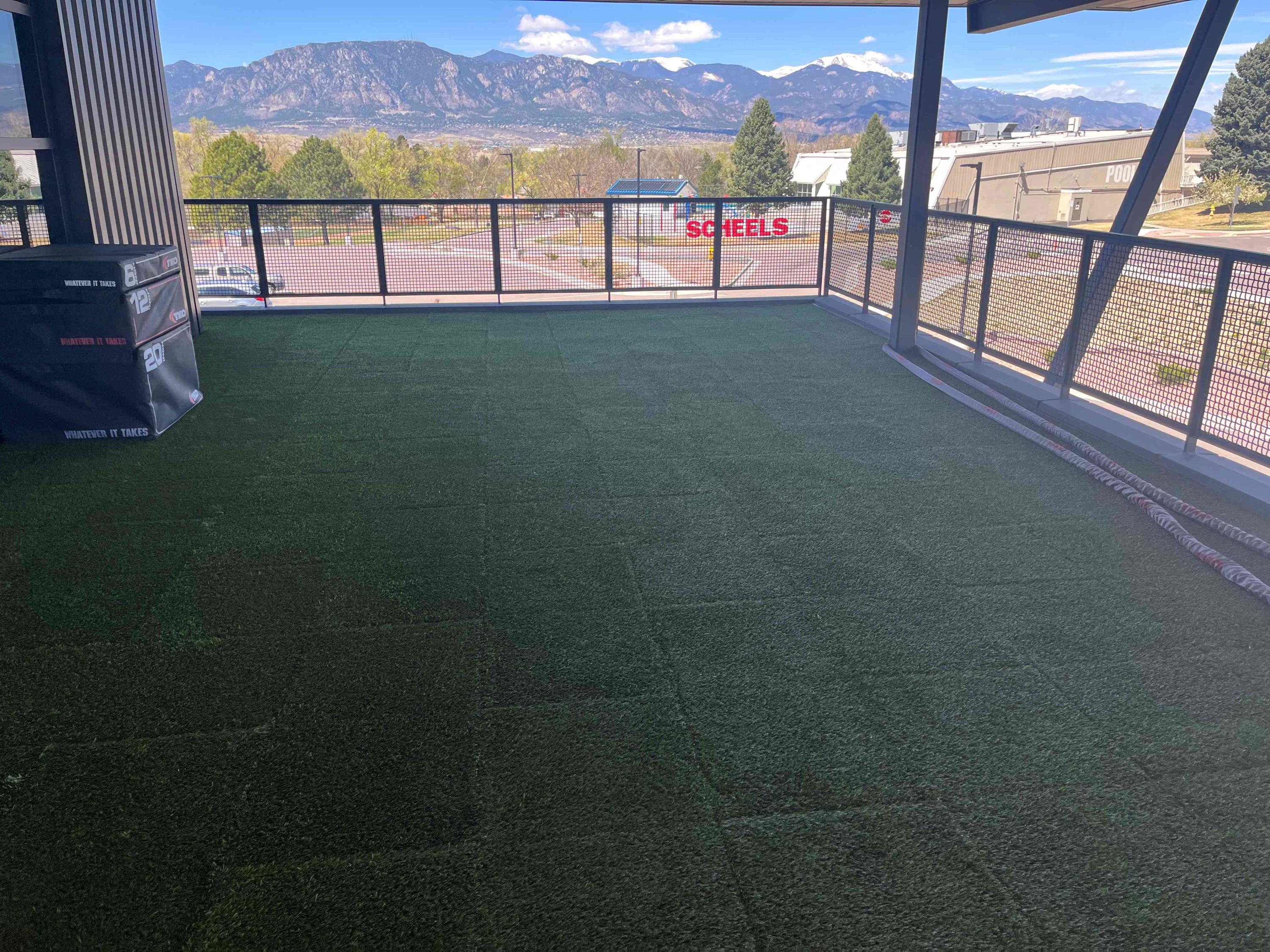 Unity Surfacing - Park and Recreational Rooftop using our Turf-Tiles