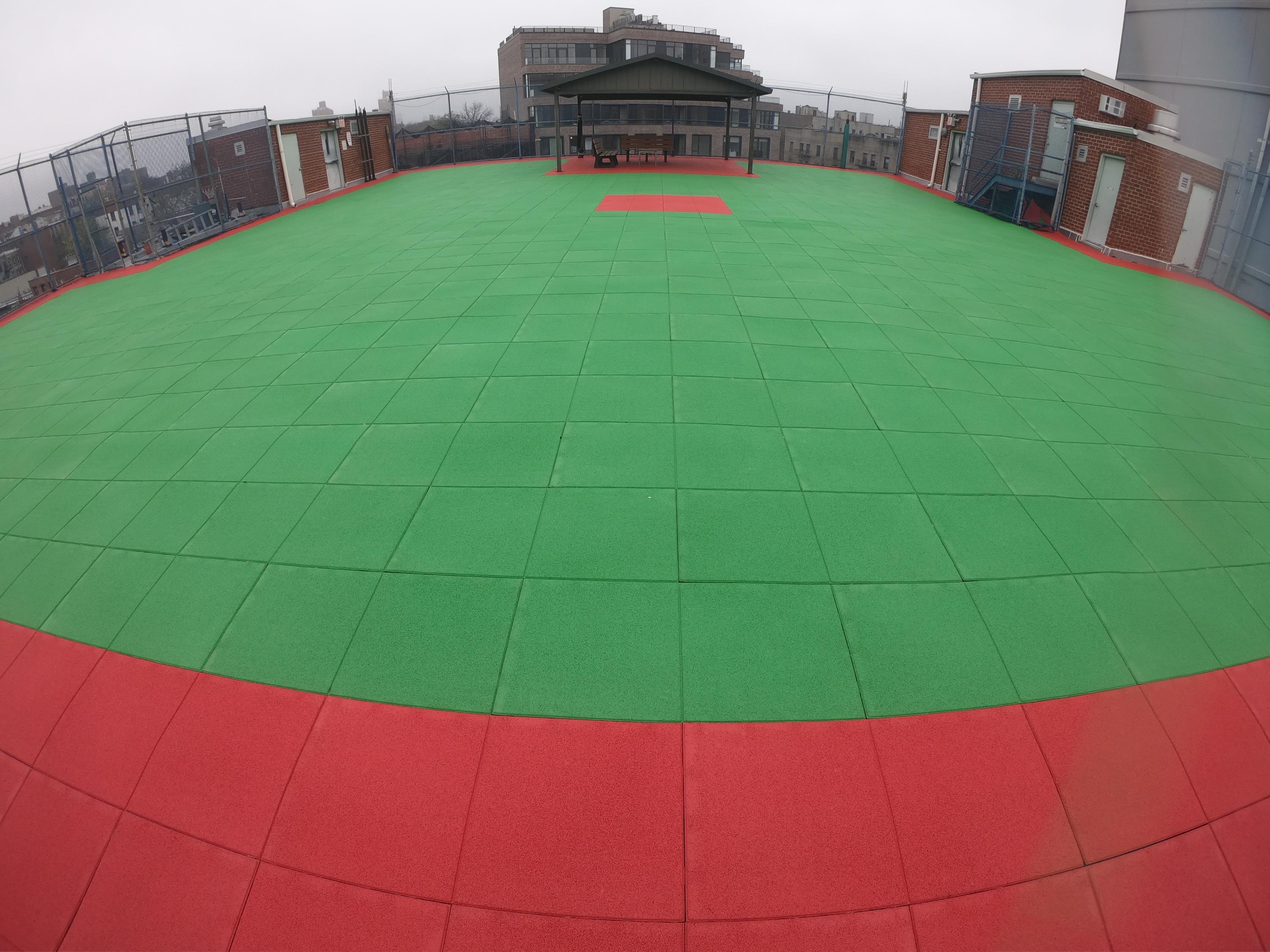 UNITY Surfacing - Brooklyn School Rooftop Playground