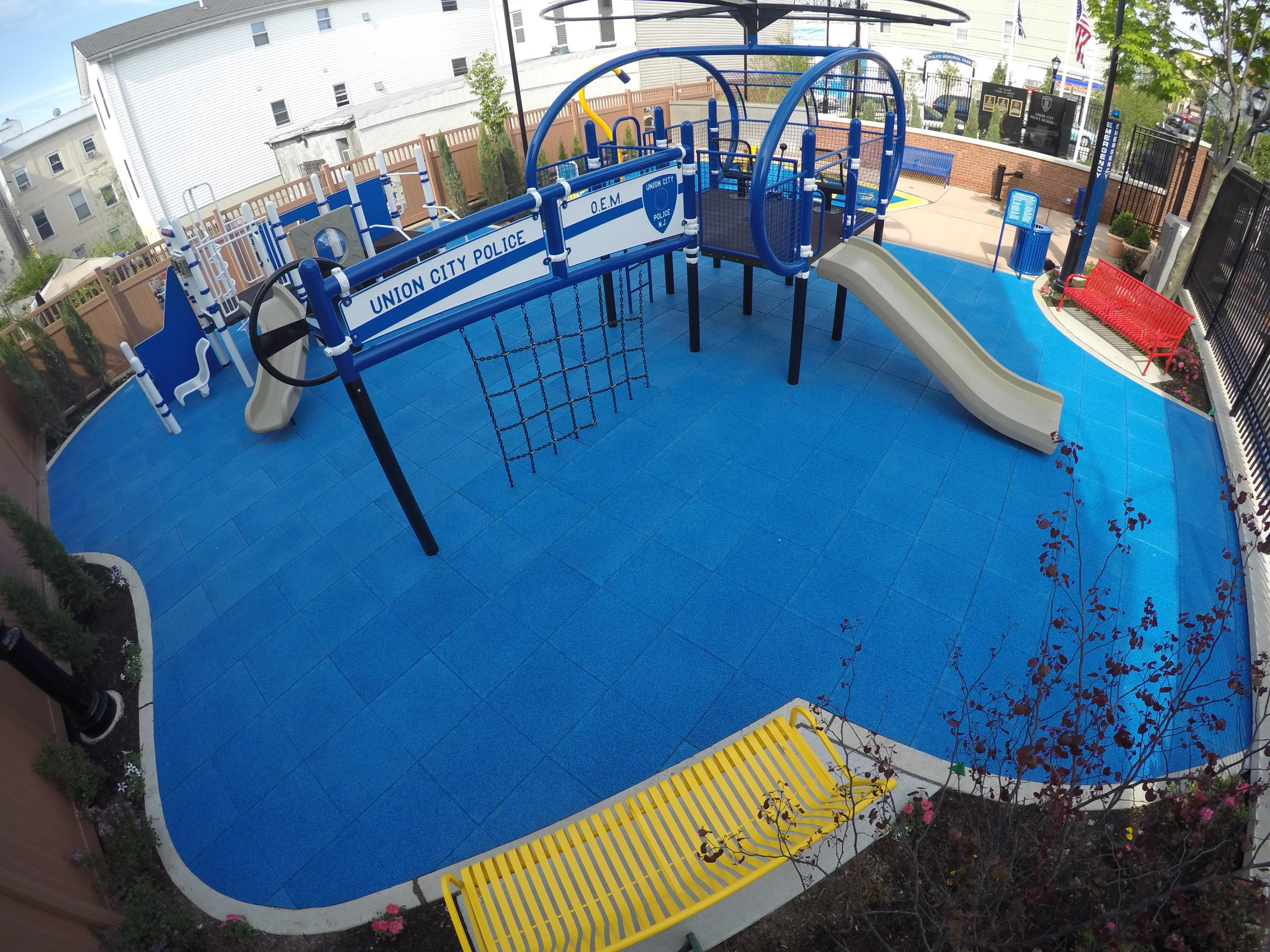 UNITY Surfacing Tiles at Public Park using 3in TPV Top Tiles 4