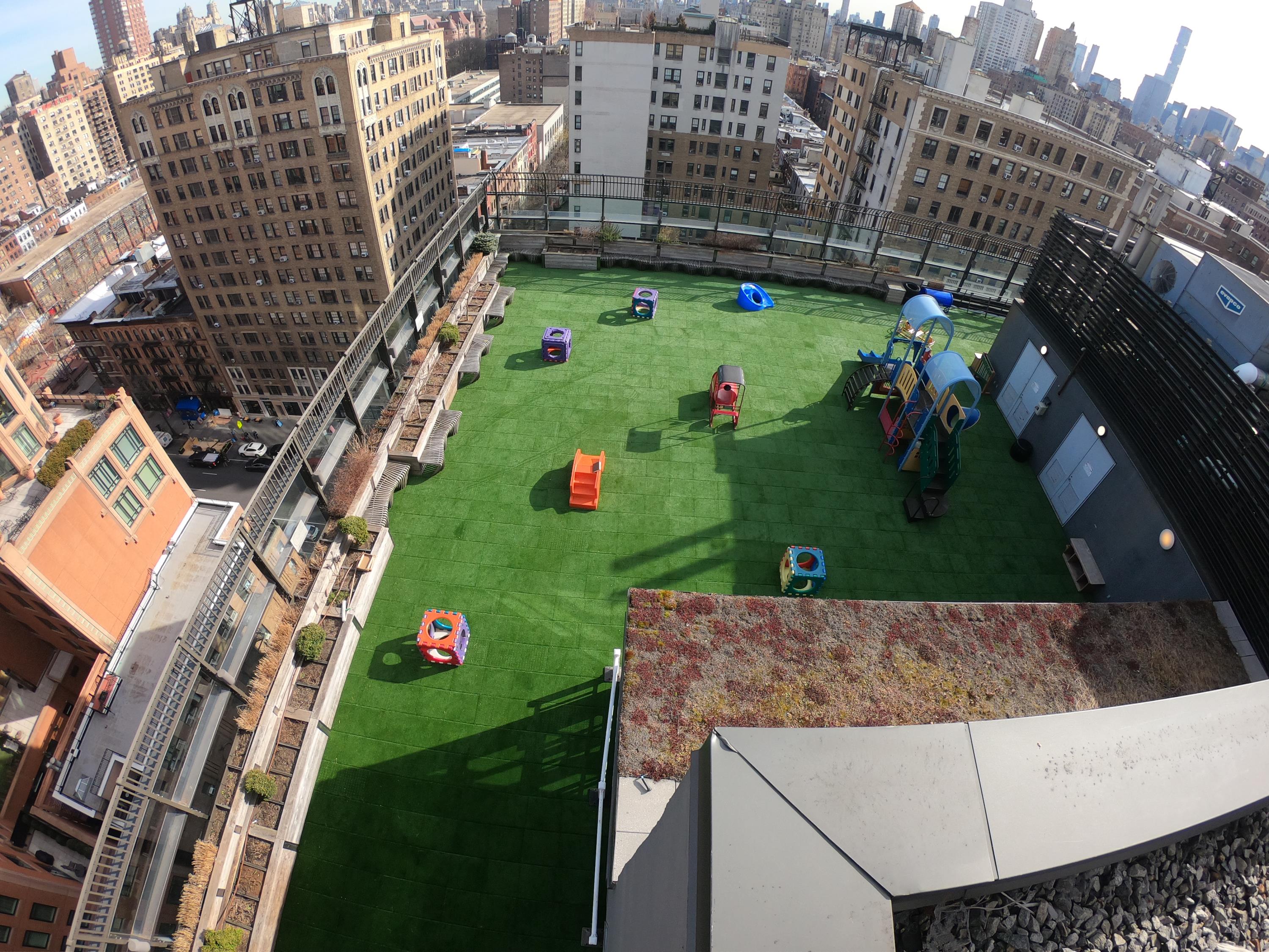 UNITY Surfacing at Rooftop Playground using Turf-Tiles