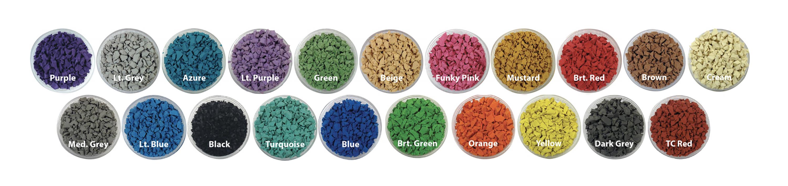 UNITY Pavers - TPV Color Chip Choices to be Blended as Desired