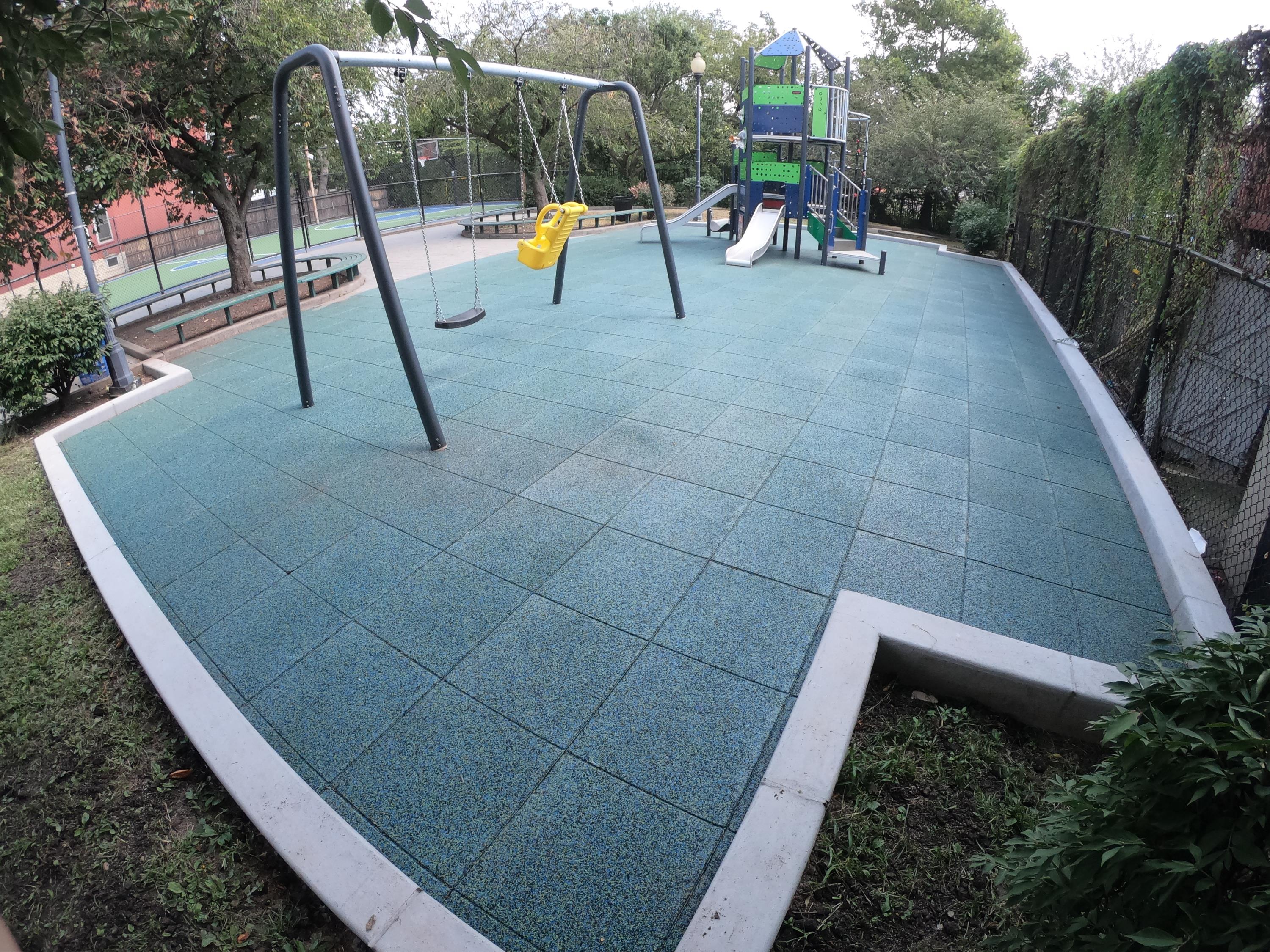 UNITY - Exterior Park Playground Project using 33% Green, 33% Blue, 33% Black