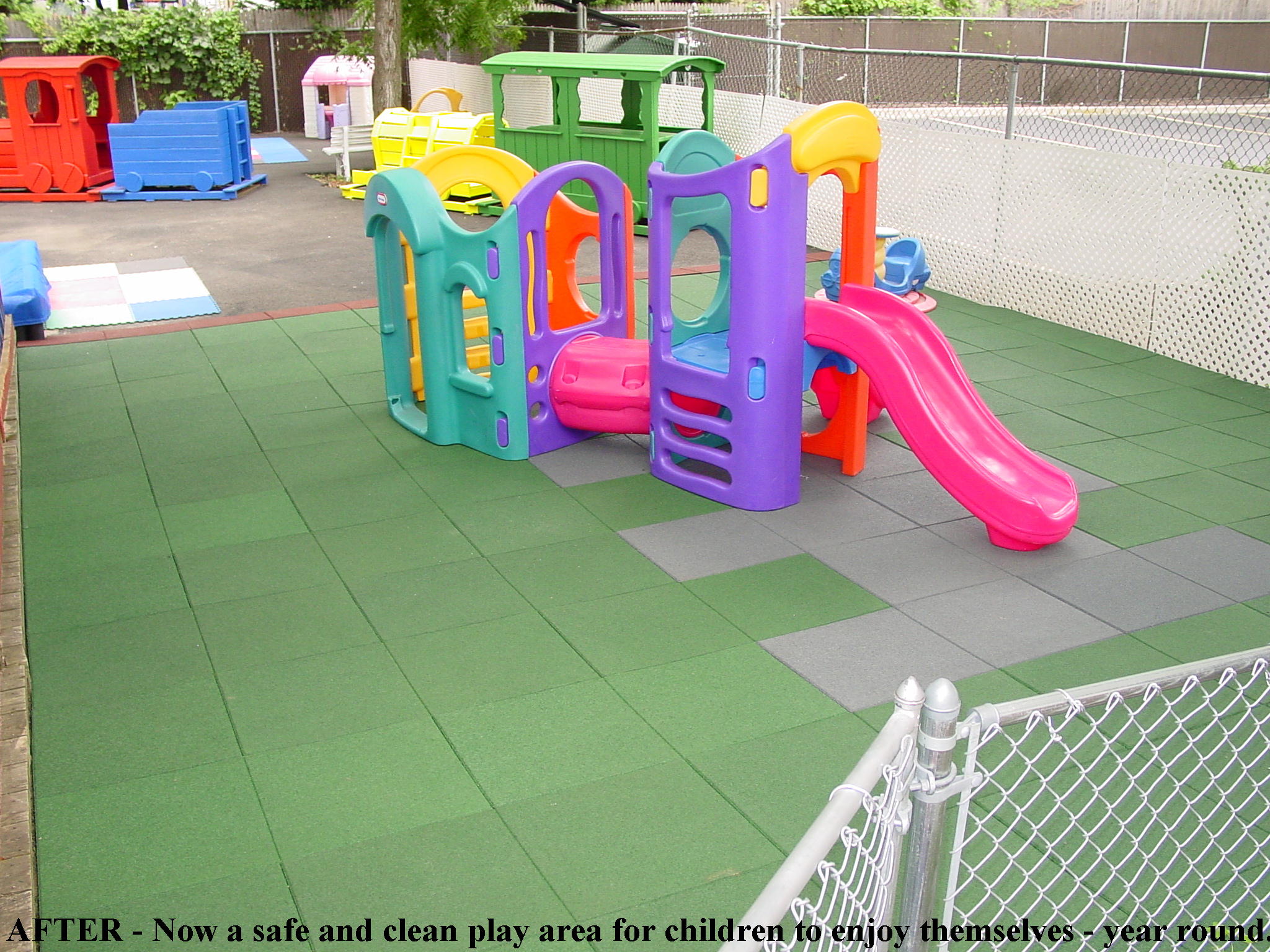 Daycare Center with 1.75" thick Pave-Land Series with Designs