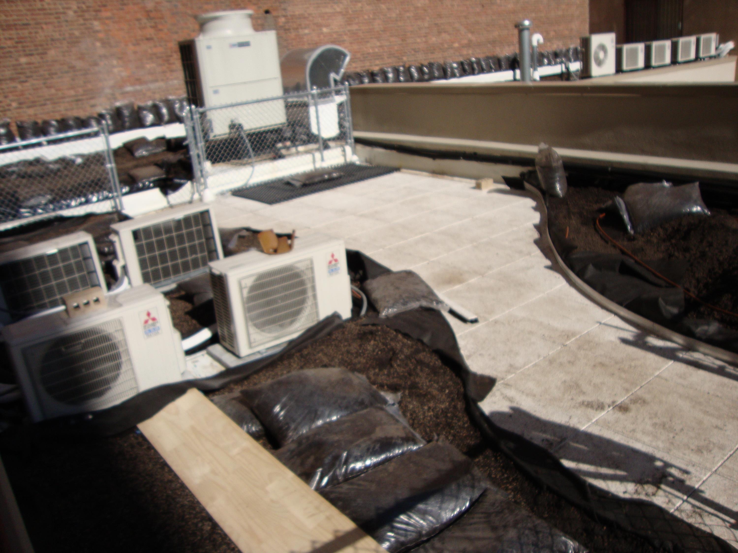 Rubber Pavers On Top Of Green Roof System g