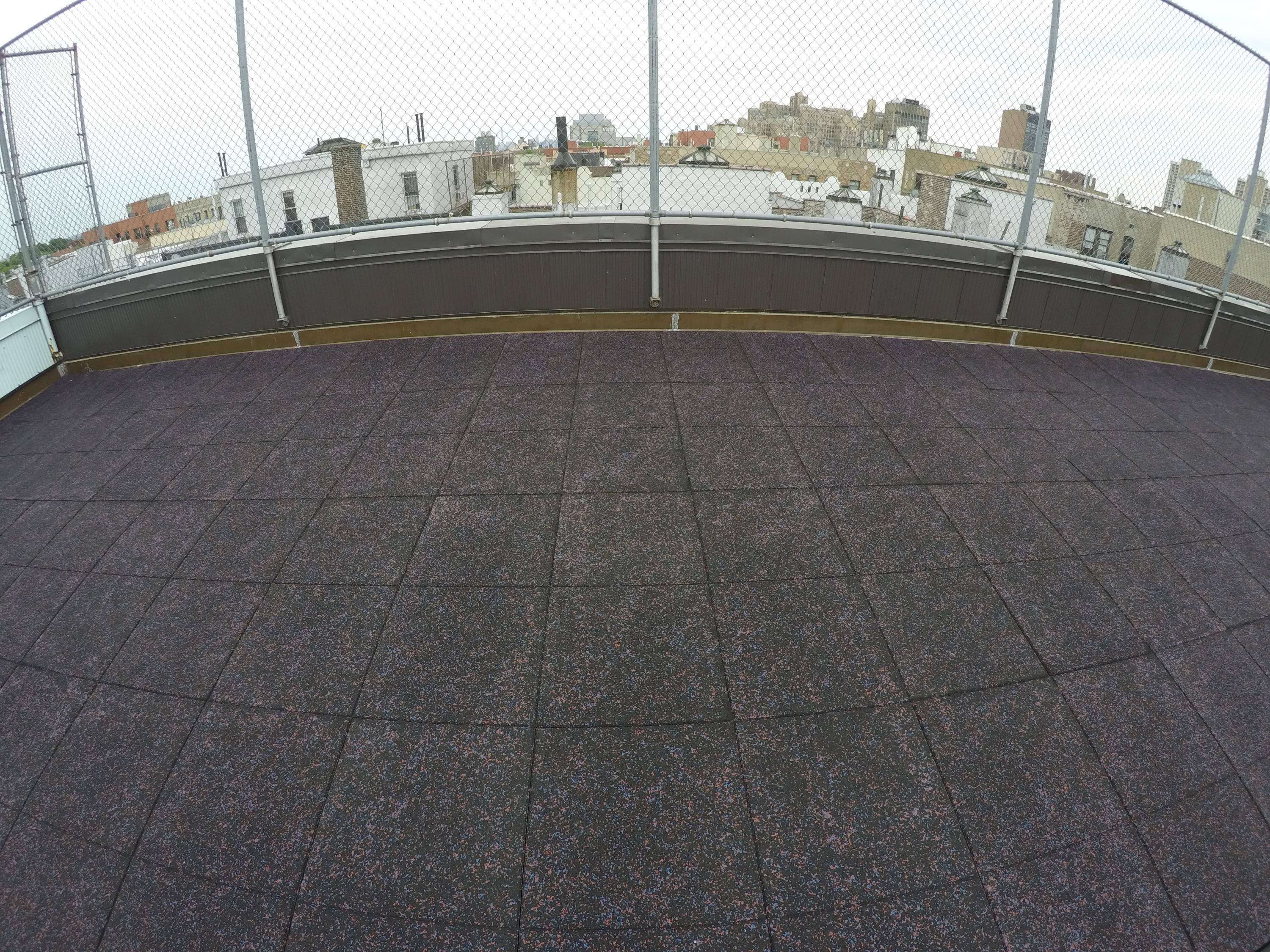 Rooftop patio at this assisted living facility for all to enjoy