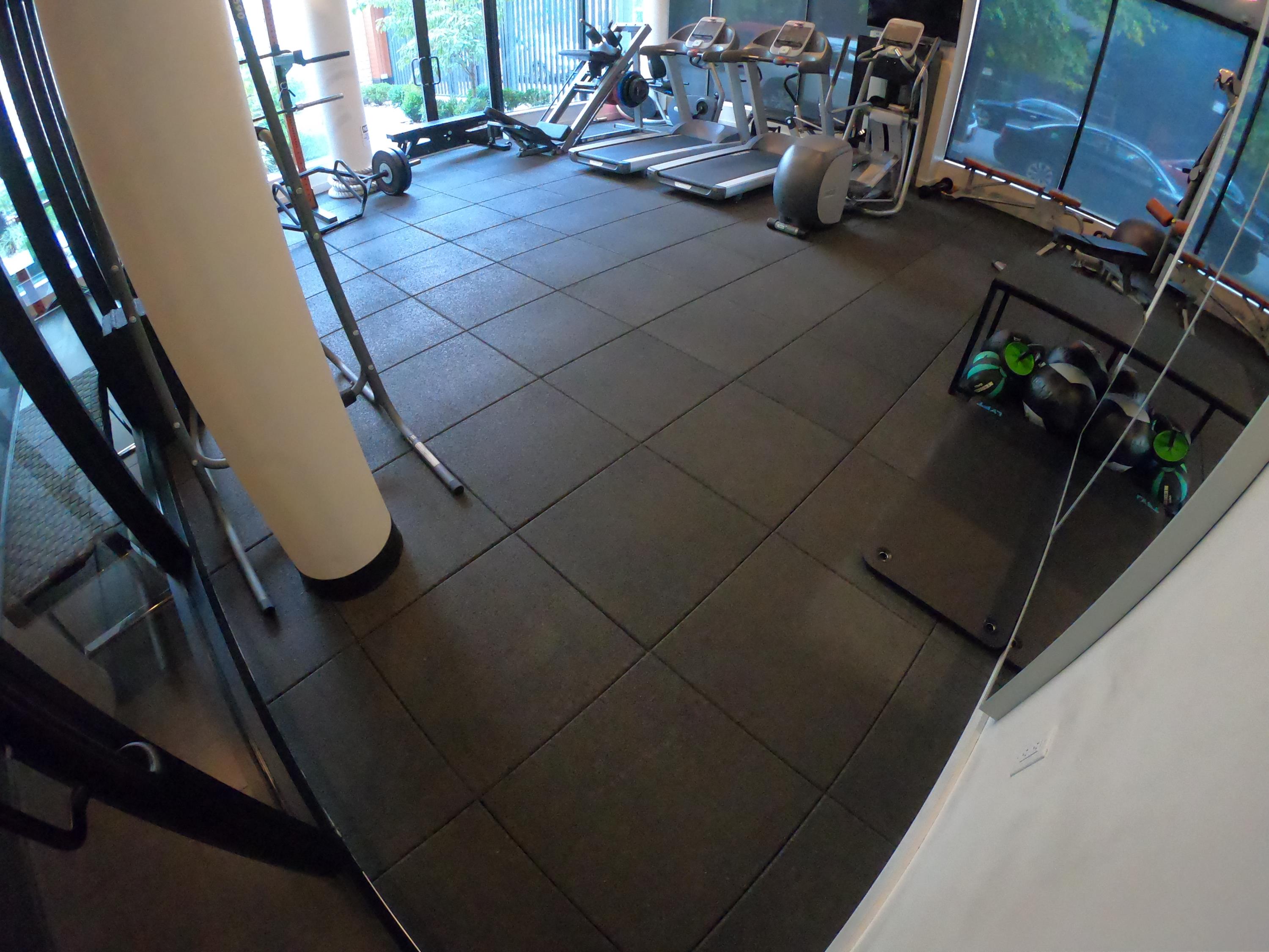 Rubber Flooring For Indoor Fitness Application