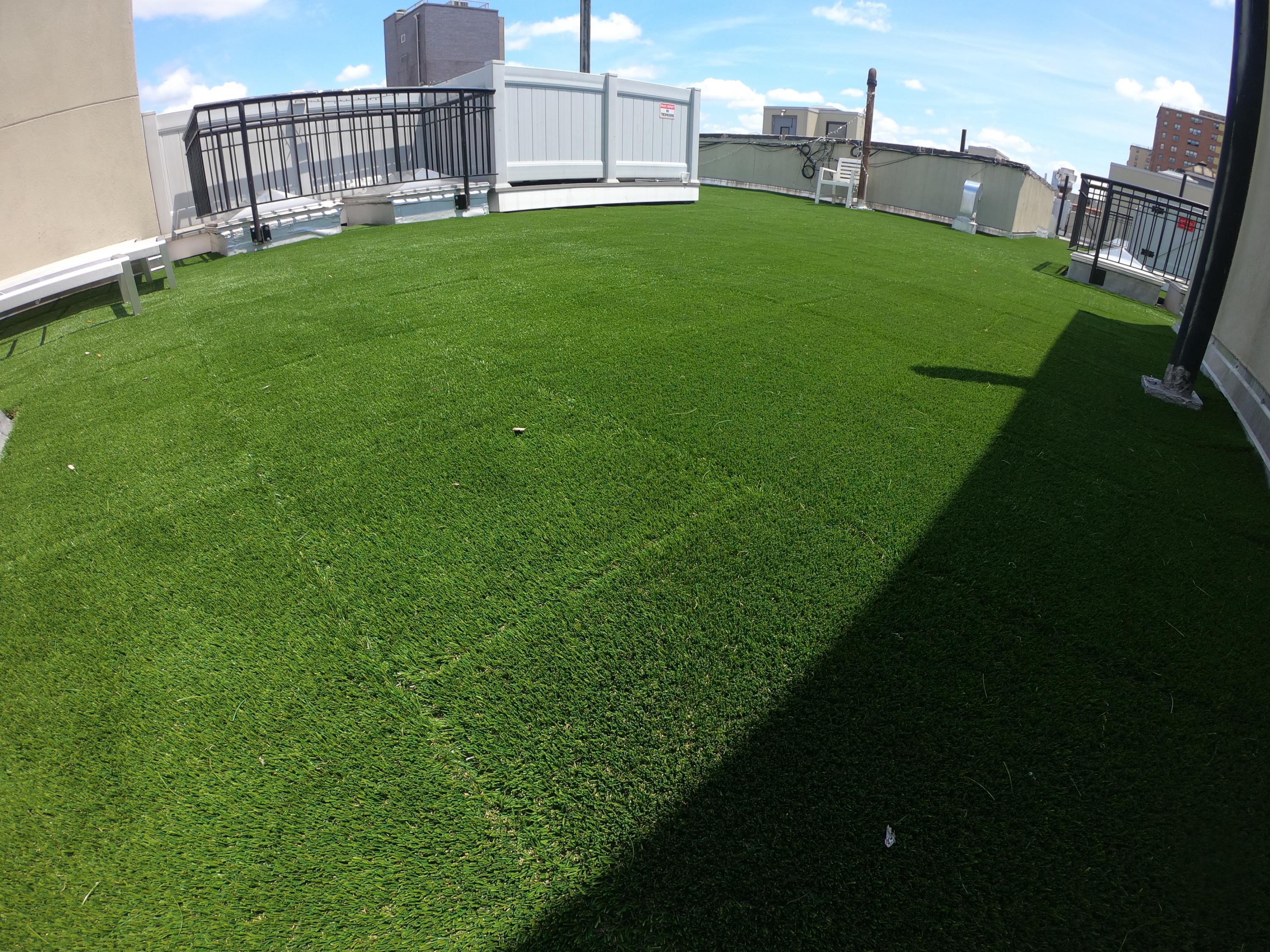 Unity's Turf-Top Rubber Pavers on top of apartment building in NYC