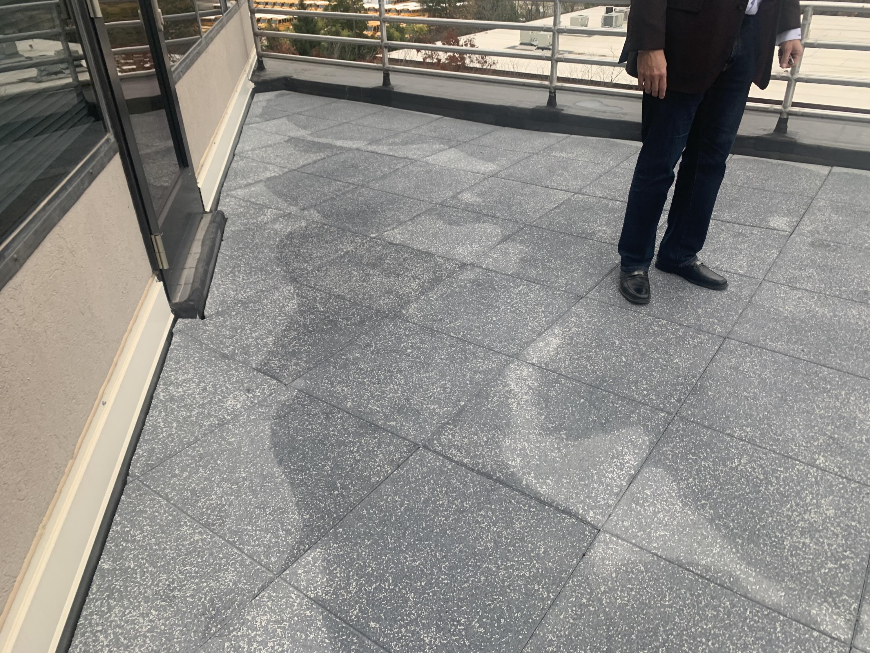 Unity Pavers on top of private penthouse office Unity Pavers on top of private penthouse office