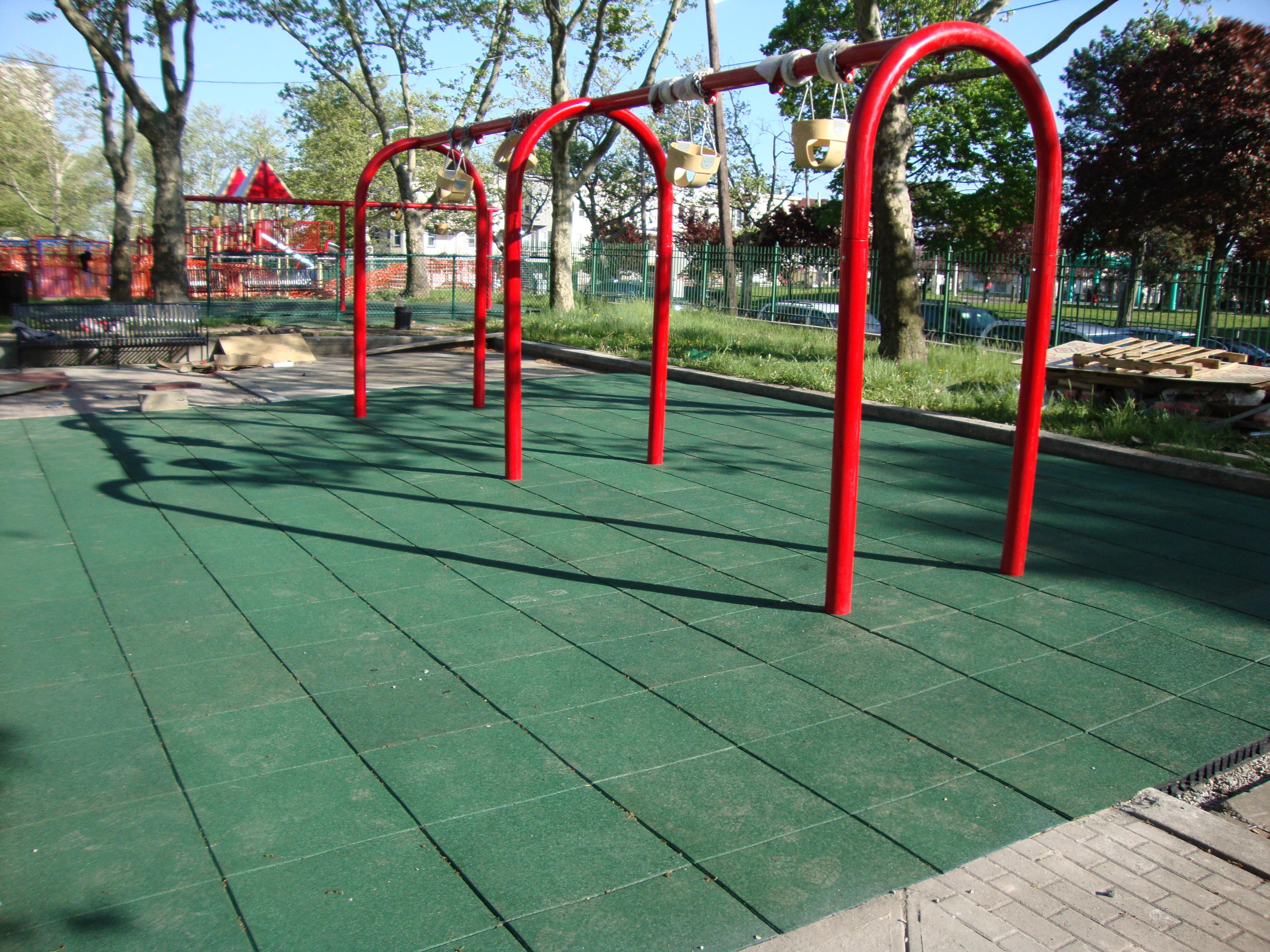 Large Public Park with Multiple Playgrounds Using Designs d