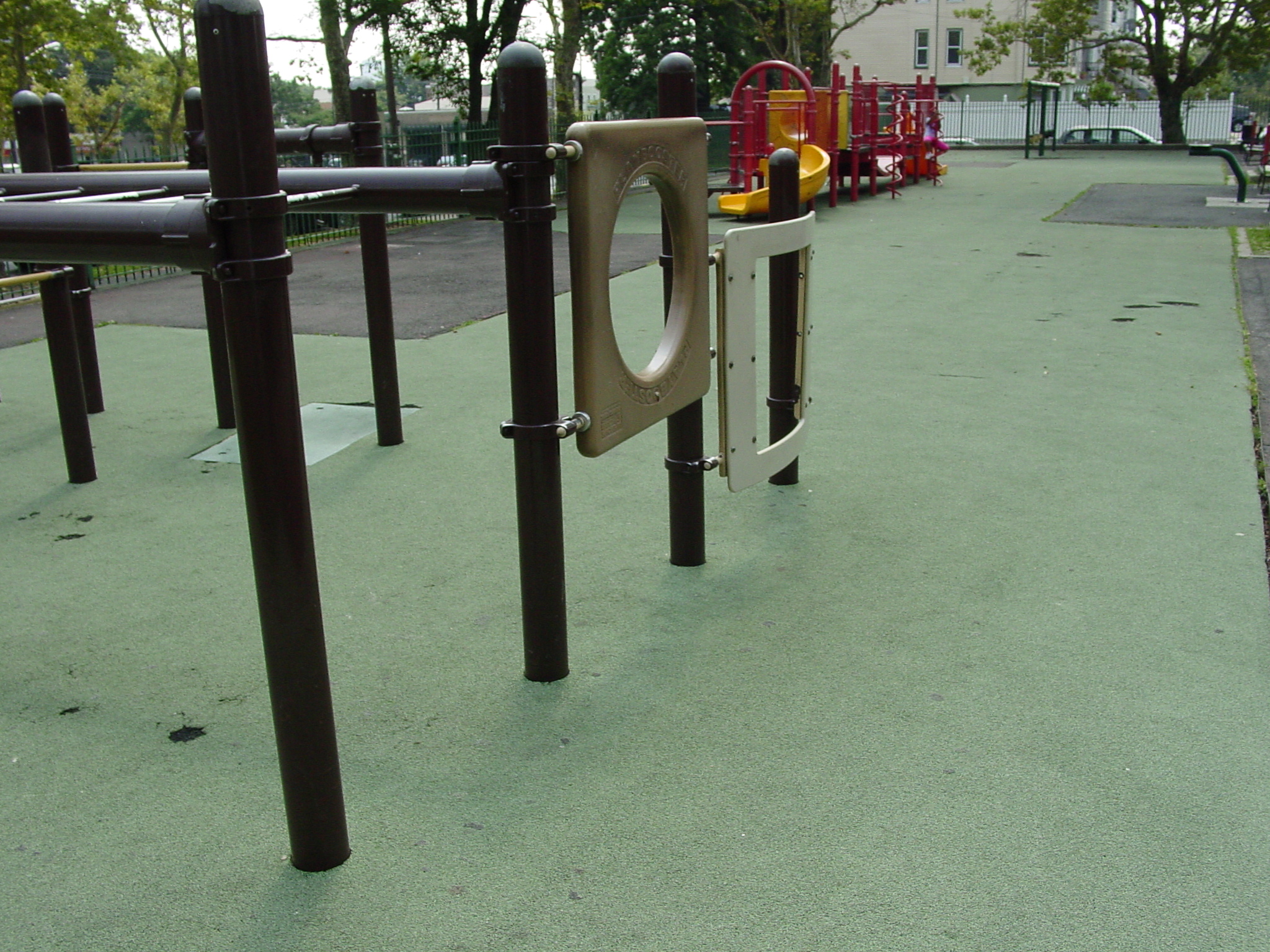 Large Public Park with Multiple Playgrounds Using Designs k