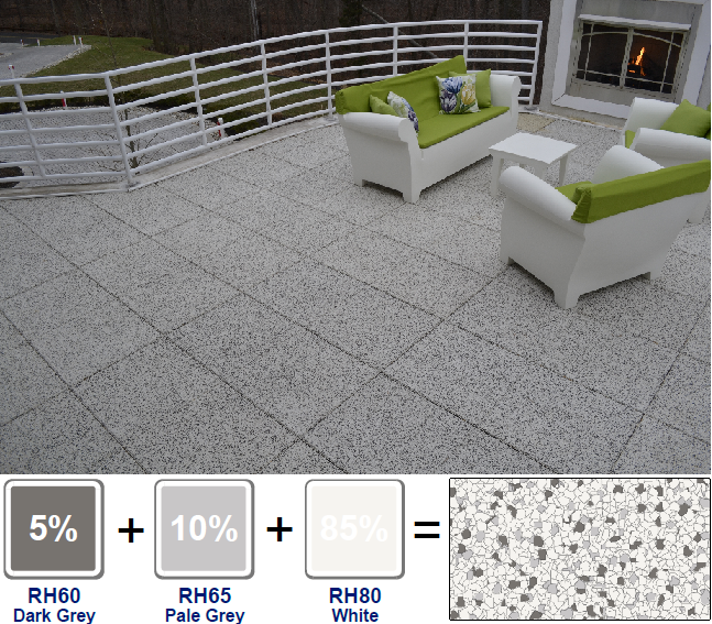 Unity Rubber Paver Project Using Custom Blended EPDM Chips On Top