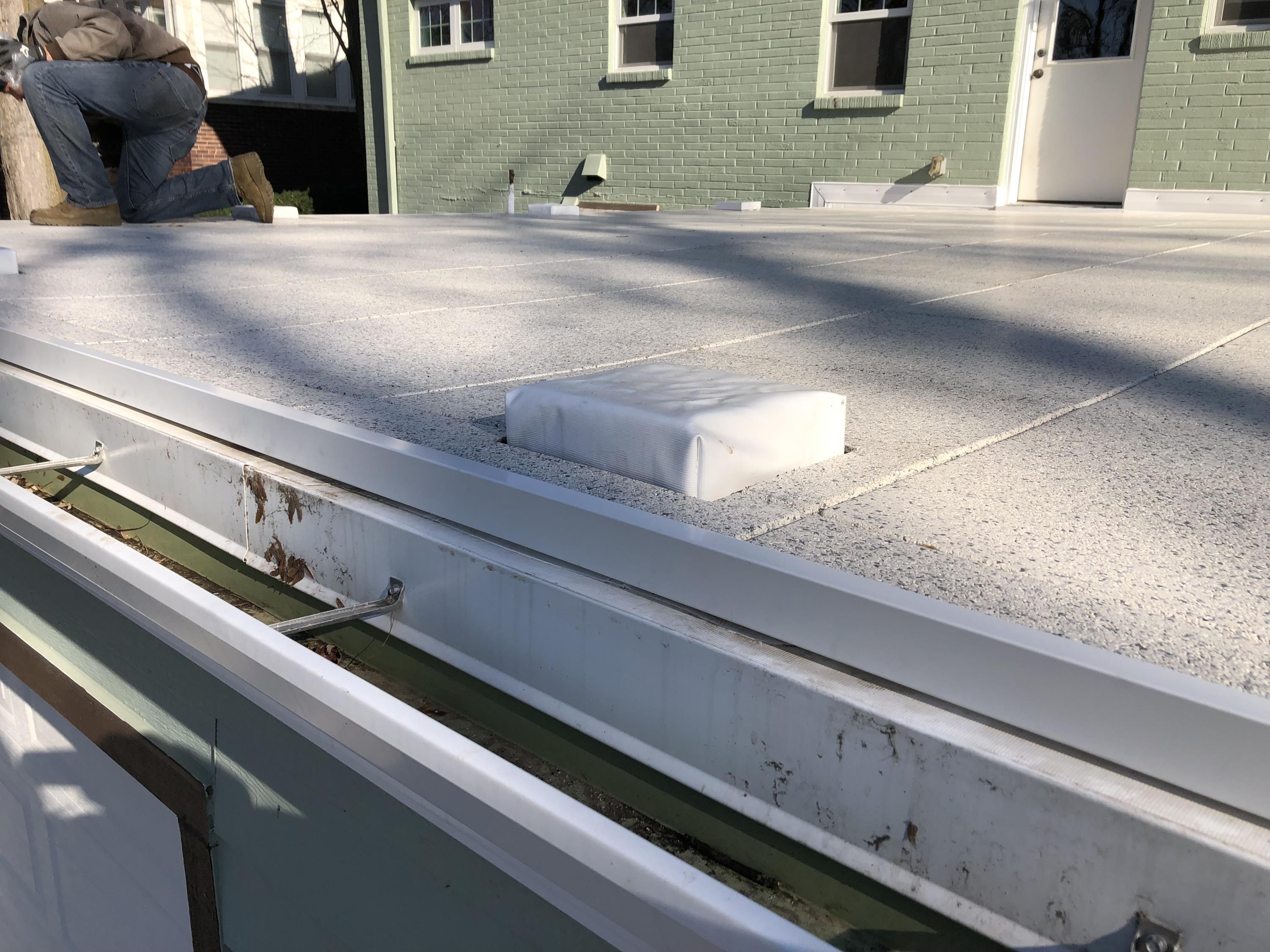 UNITY - Showing perforated metal edging on roof deck