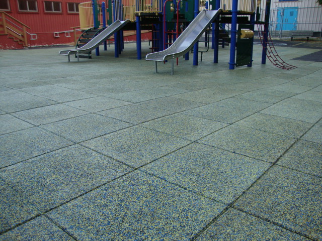 UNITY - Custom Blended TPV Chips on top for this School Playground